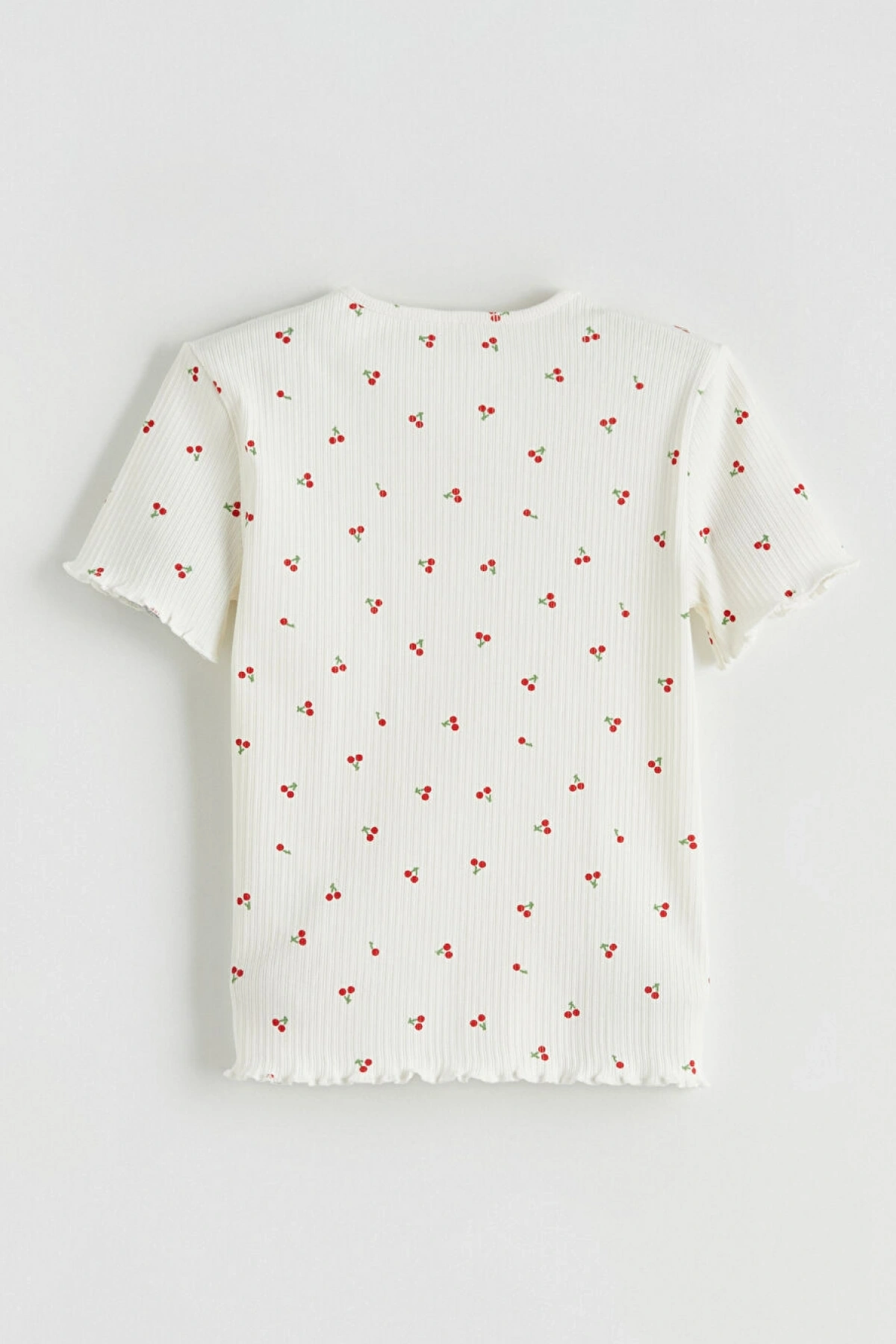 LCW Kids Ekru Baskılı Kız Çocuk Tişört