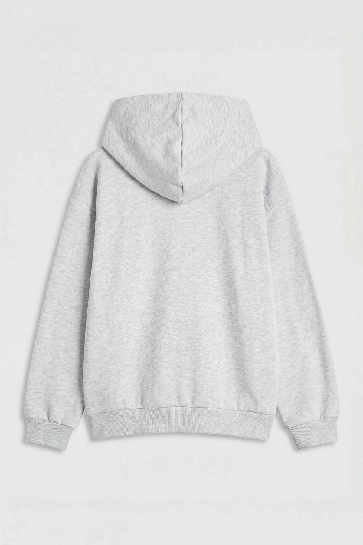 LCW Kids Gri Kapüşonlu Kalın Kız Çocuk Fermuarlı Sweatshirt