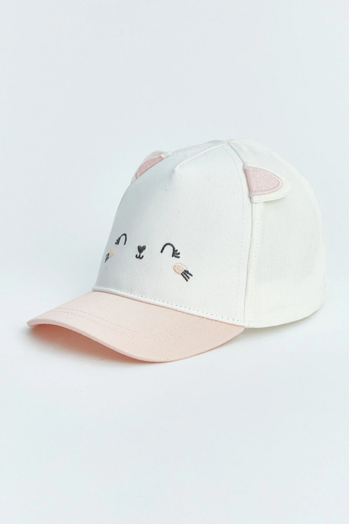 LCW ACCESSORIES Ekru Tavşan Figürlü Kız Bebek Kep Şapka