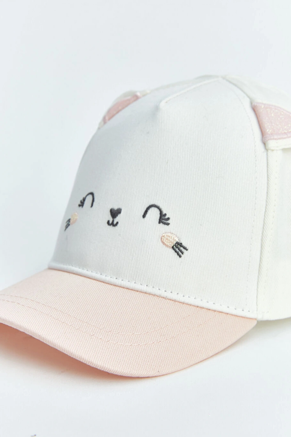 LCW ACCESSORIES Ekru Tavşan Figürlü Kız Bebek Kep Şapka