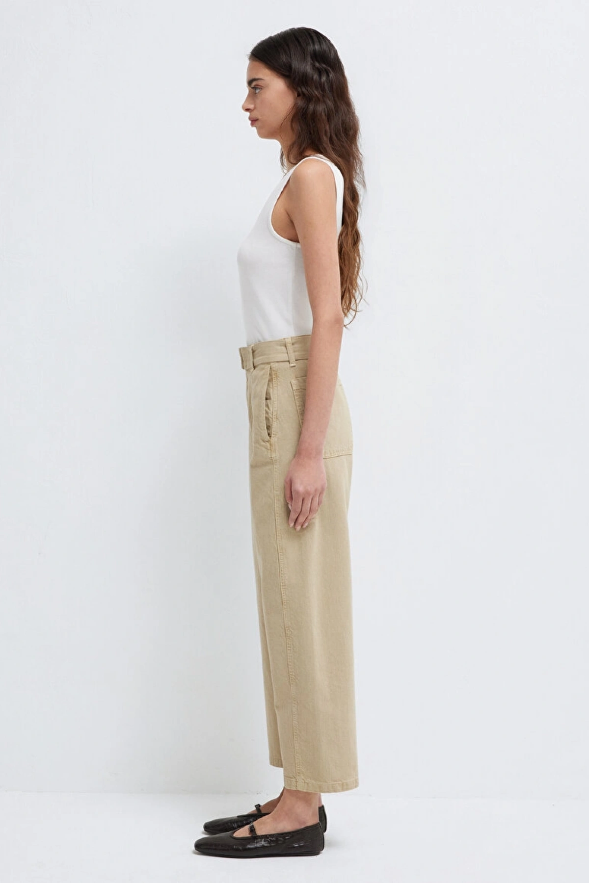 MAVİ Kemerli Bej Pantolon