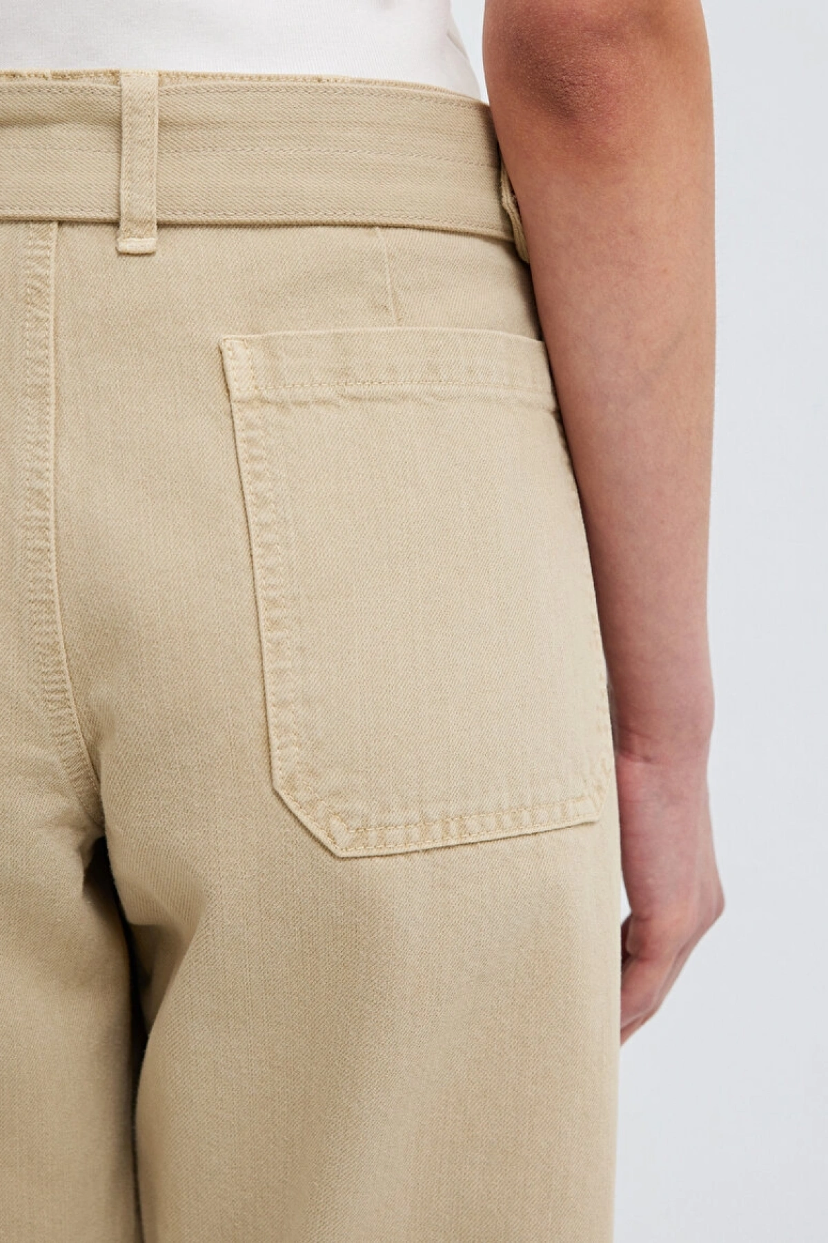 MAVİ Kemerli Bej Pantolon