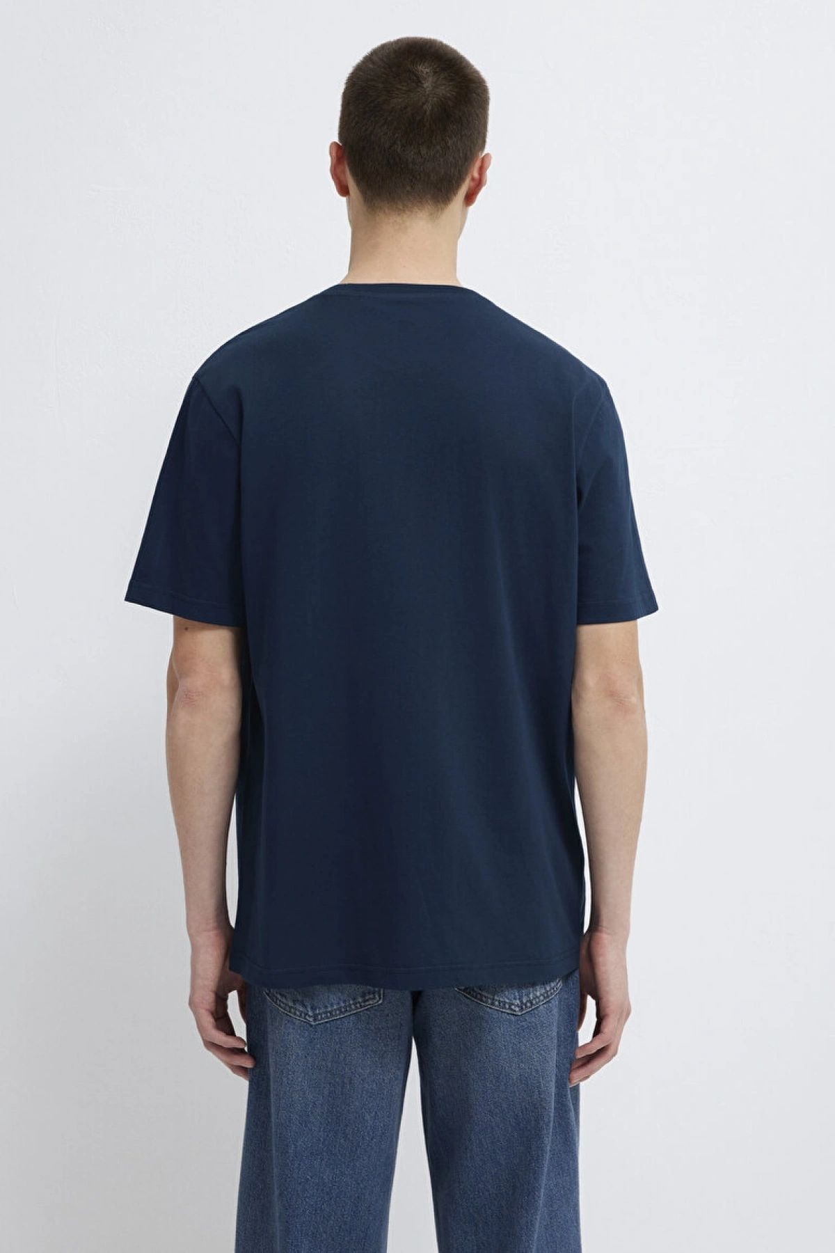 Mavi Logo Baskılı Lacivert Tişört Regular Fit / Normal Kesim