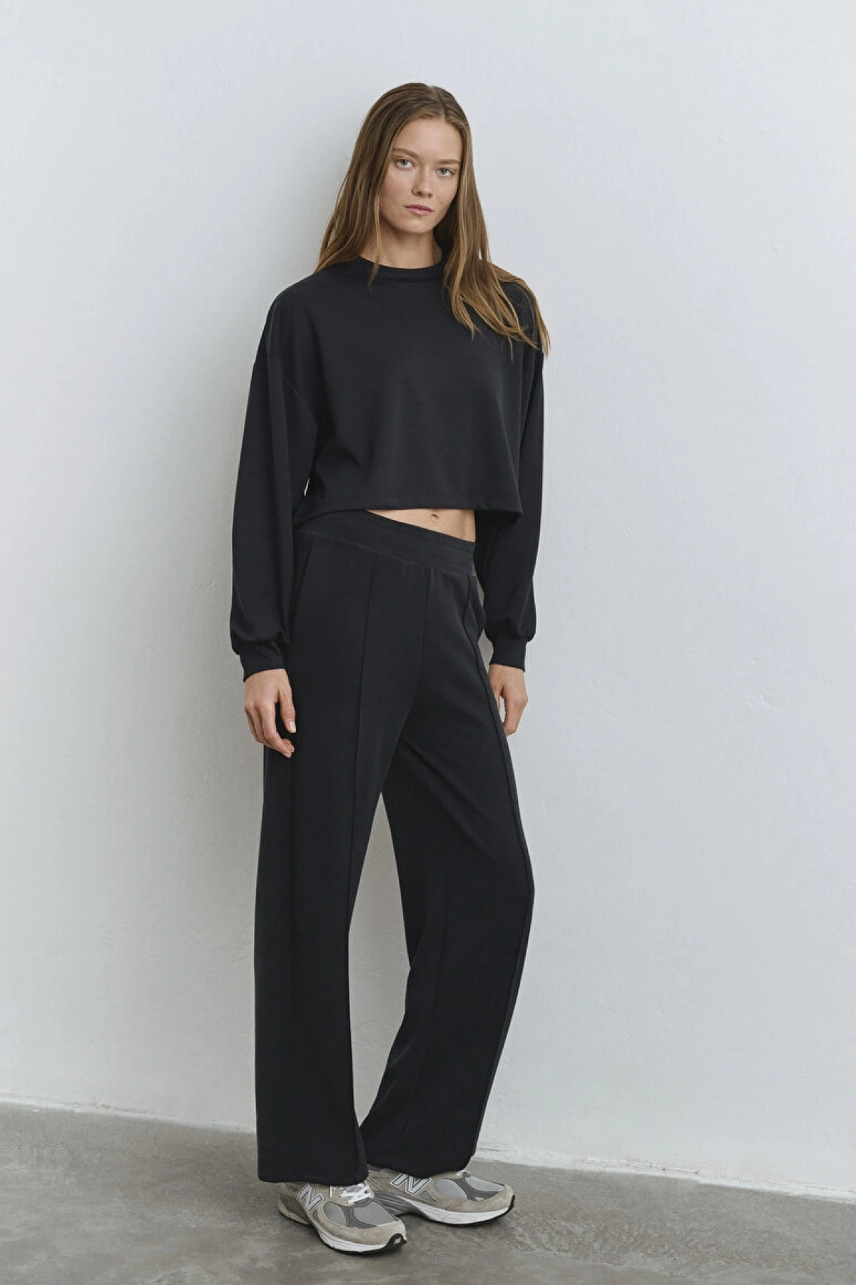 Mavi Sporty Lux Siyah (TENCEL™) Modal Eşofman Altı