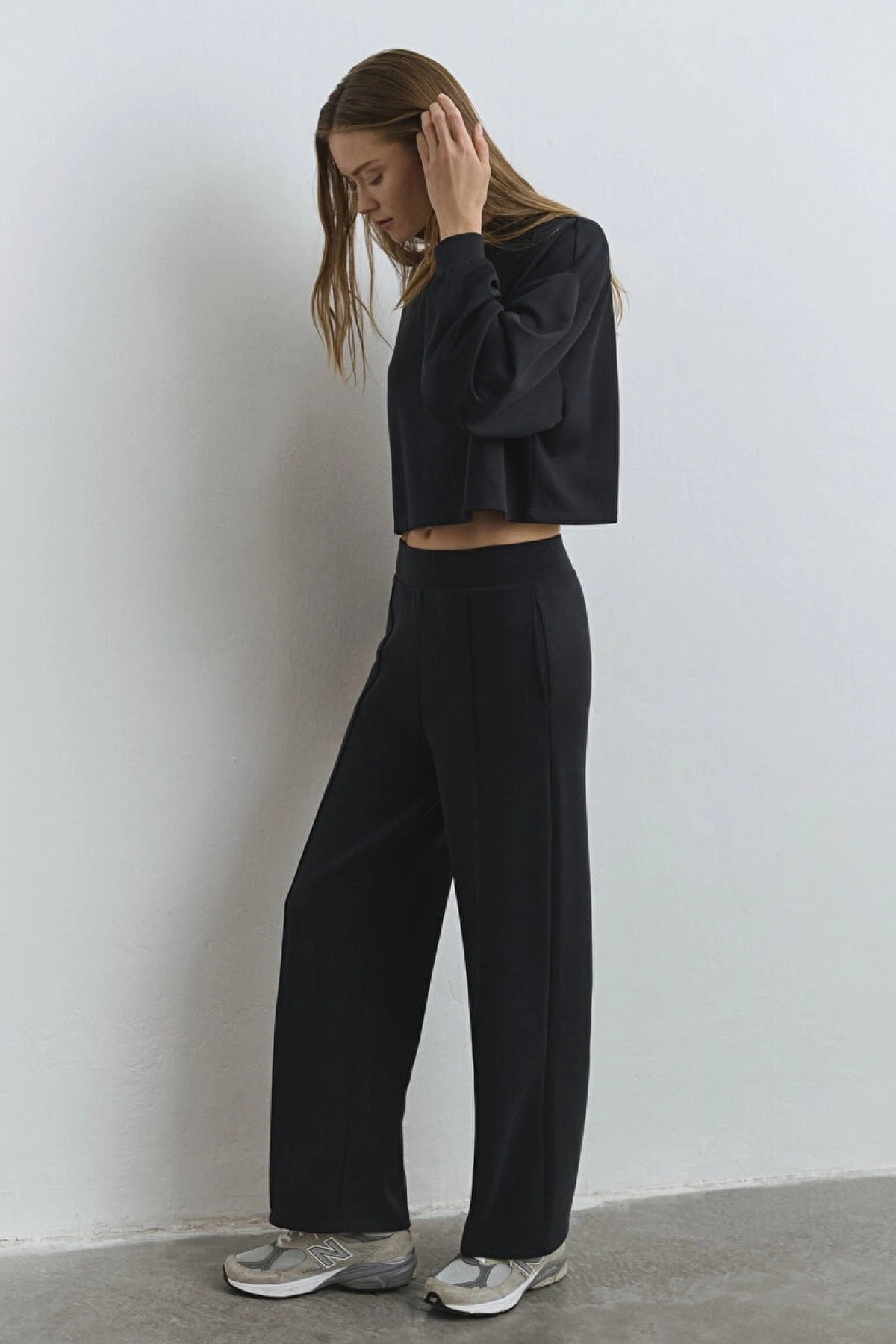 Mavi Sporty Lux Siyah (TENCEL™) Modal Eşofman Altı