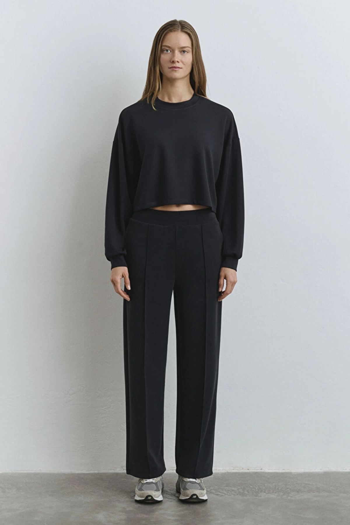 Mavi Sporty Lux Siyah (TENCEL™) Modal Eşofman Altı