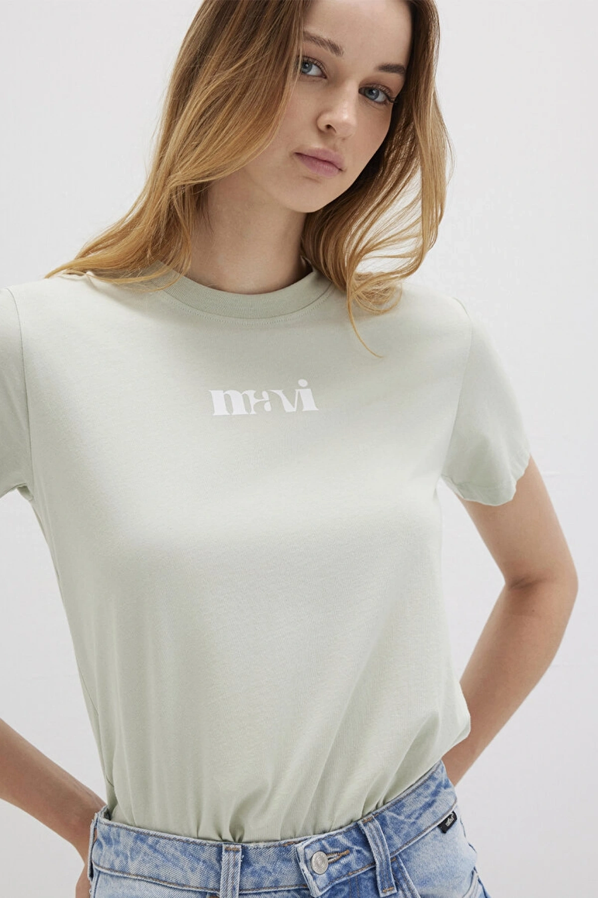 Mavi Baskılı Yeşil Tişört Regular Fit / Normal Kesim