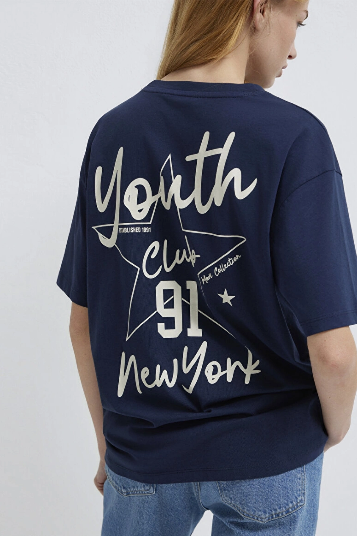 MAVİ KISA KOLLU MODELLİ PENYE Koyu Lacivert