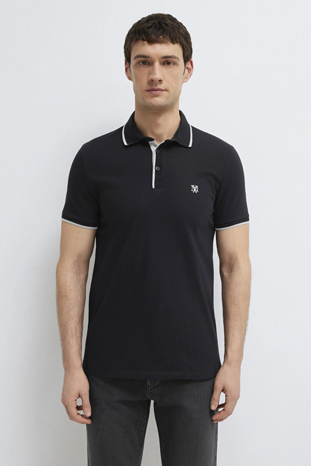 MAVİ Siyah Polo Tişört