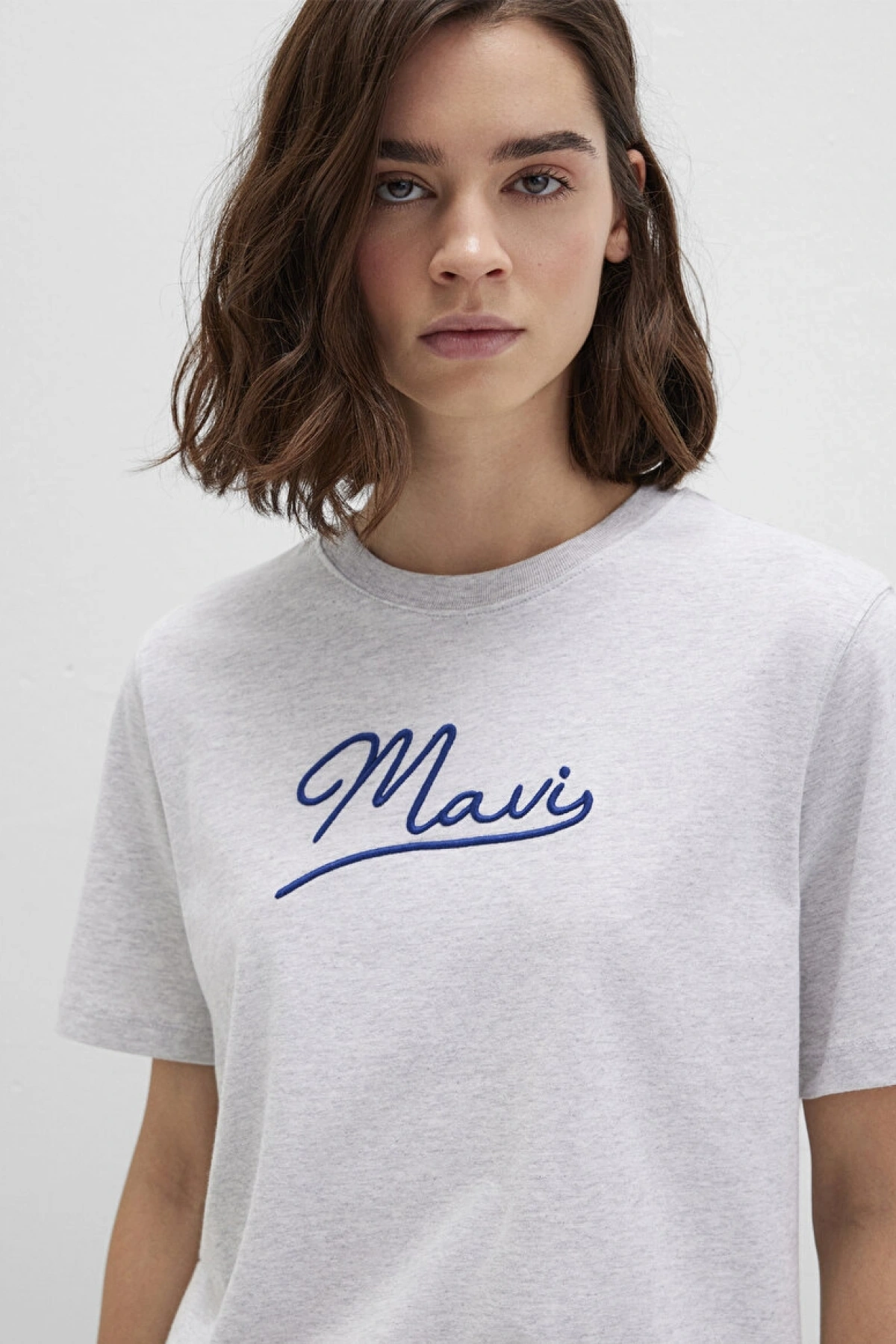 MAVI JEANS BASKILI TİŞÖRT Light Grey Mel