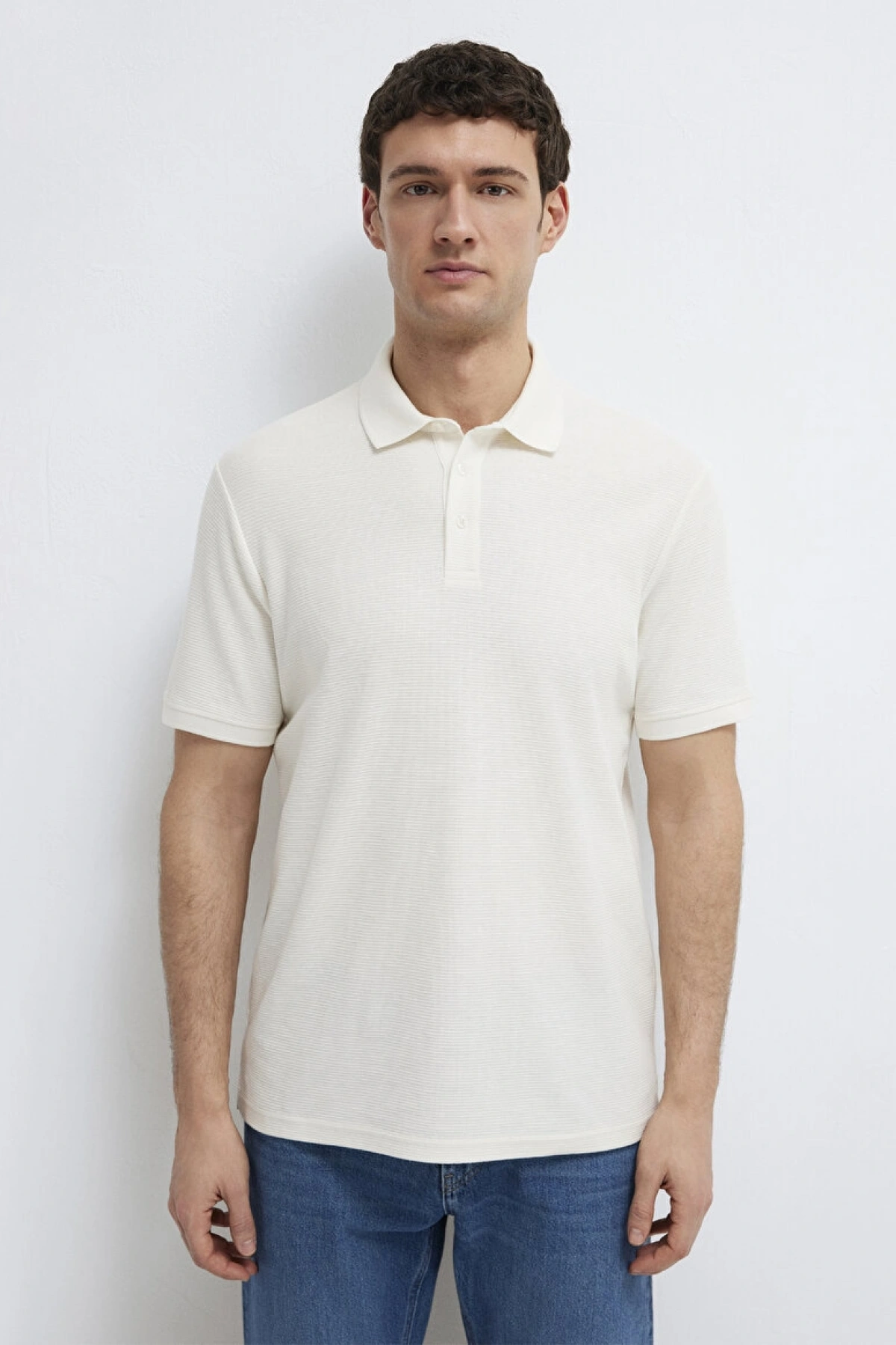 MAVİ POLO TİŞÖRT Kırık Beyaz