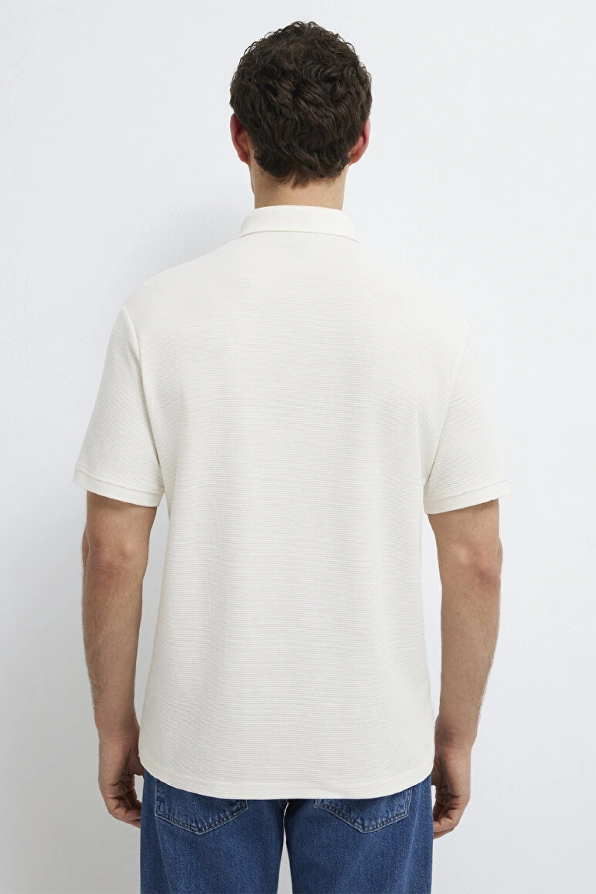 MAVİ POLO TİŞÖRT Kırık Beyaz