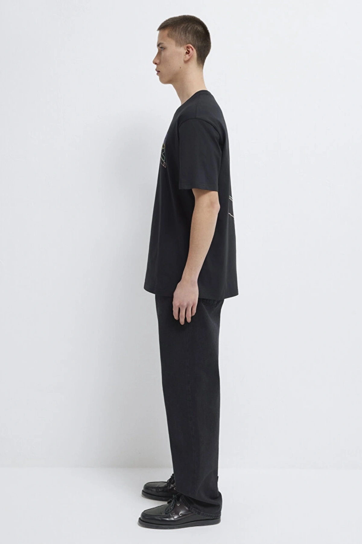 MAVİ BASKILI TİŞÖRT Siyah