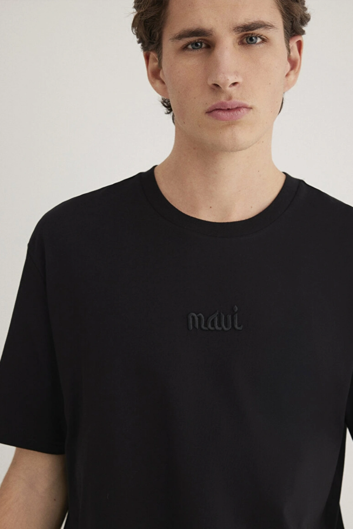 MAVİ BASKILI TİŞÖRT Siyah