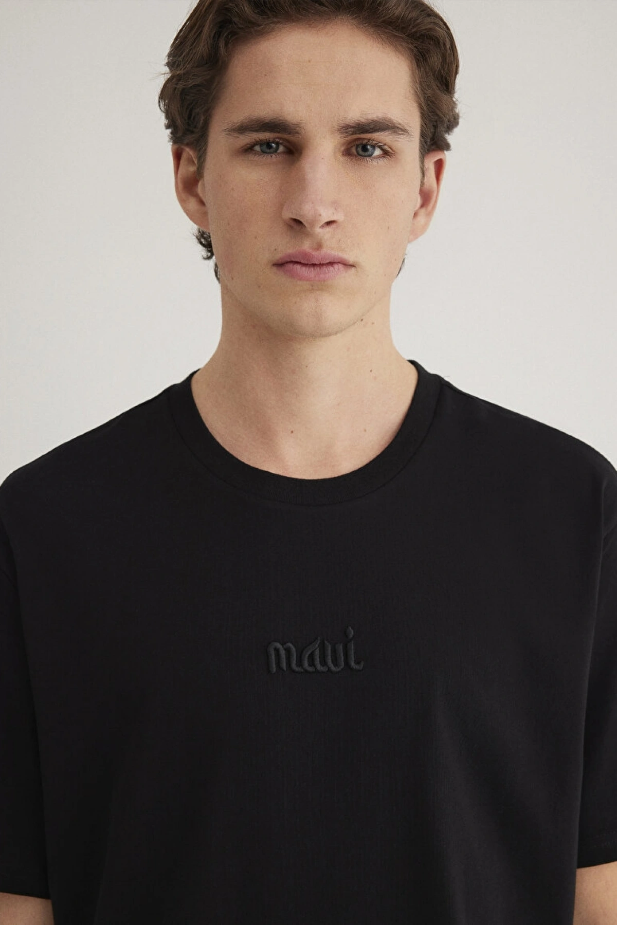 MAVİ BASKILI TİŞÖRT Siyah