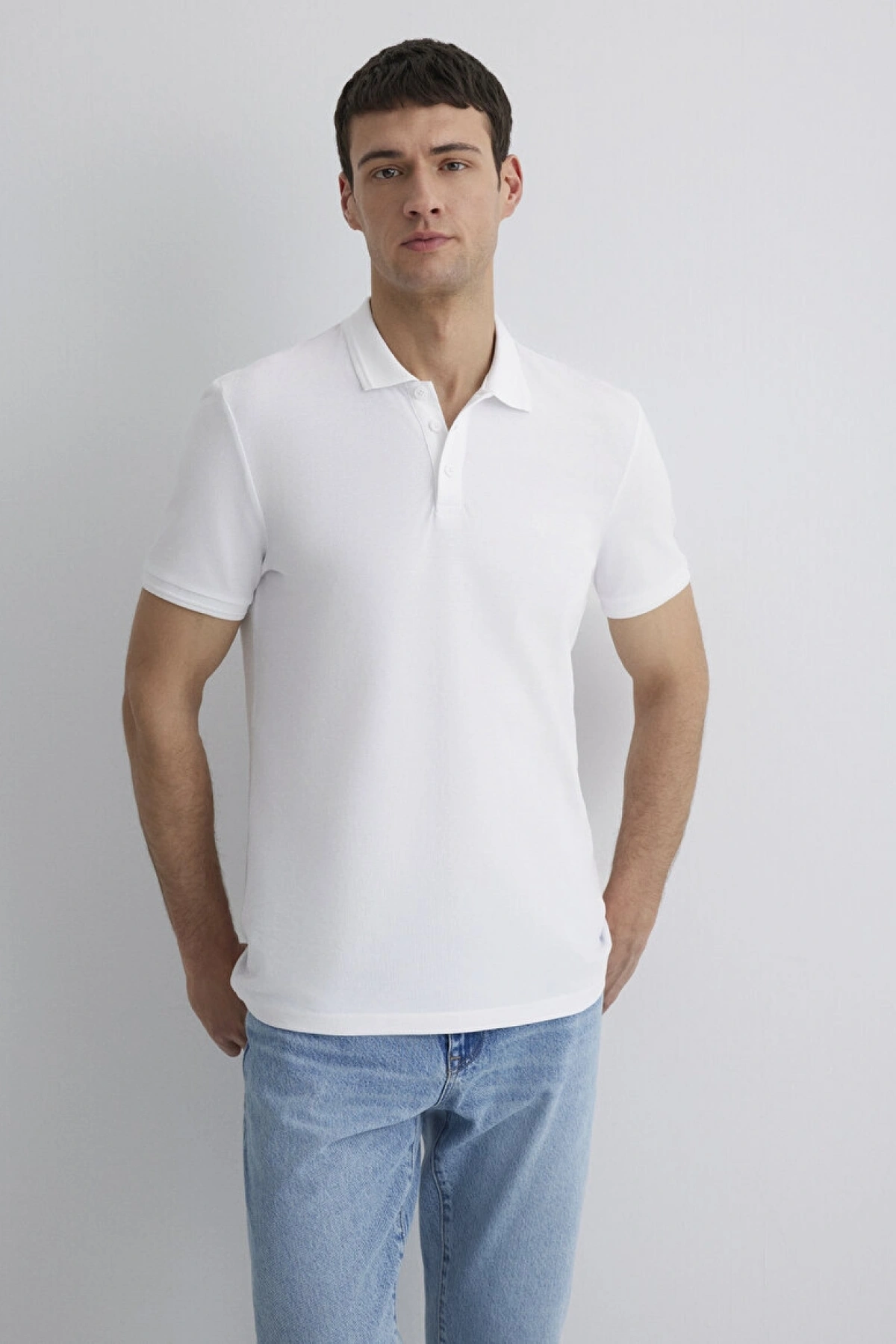 MAVİ POLO TİŞÖRT Beyaz