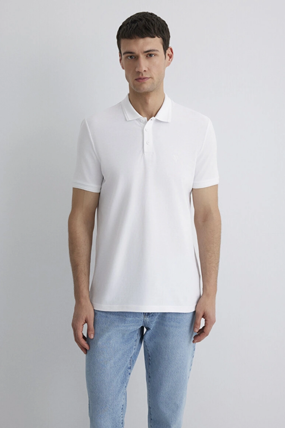 MAVİ POLO TİŞÖRT Beyaz