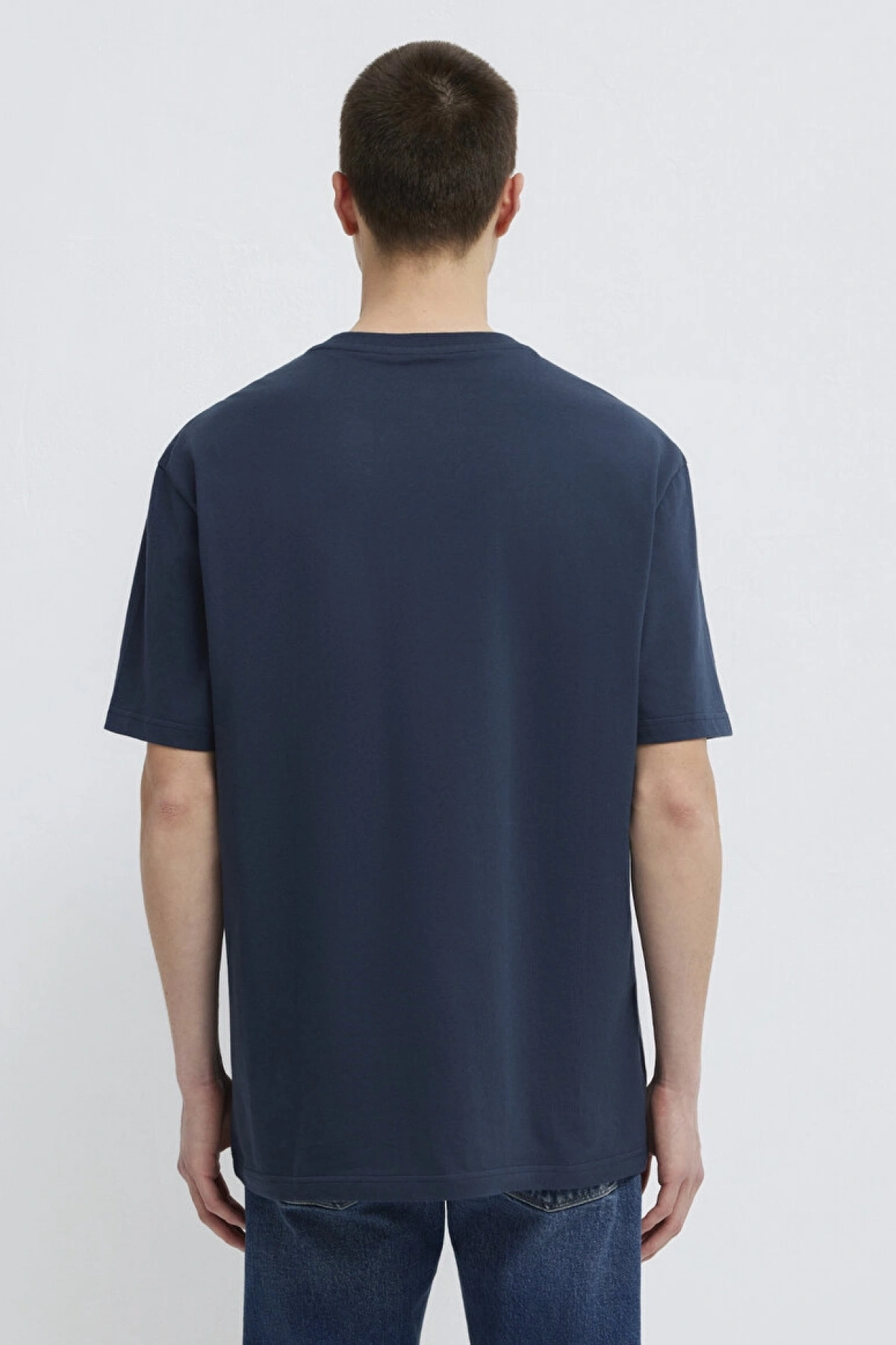 MAVİ LOGO NAKIŞLI TİŞÖRT Gece Lacivert