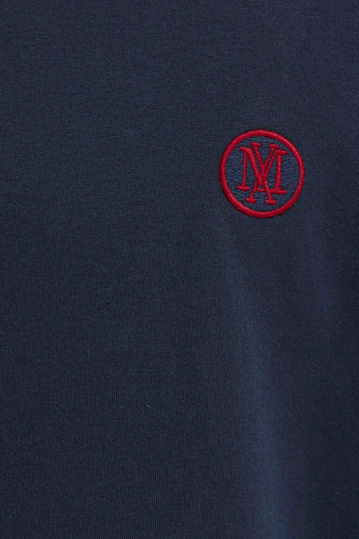 MAVİ LOGO NAKIŞLI TİŞÖRT Gece Lacivert