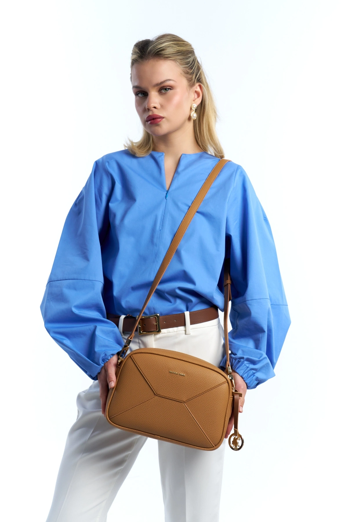 U.S. Polo Assn. Camel Kadın Postacı Çantası