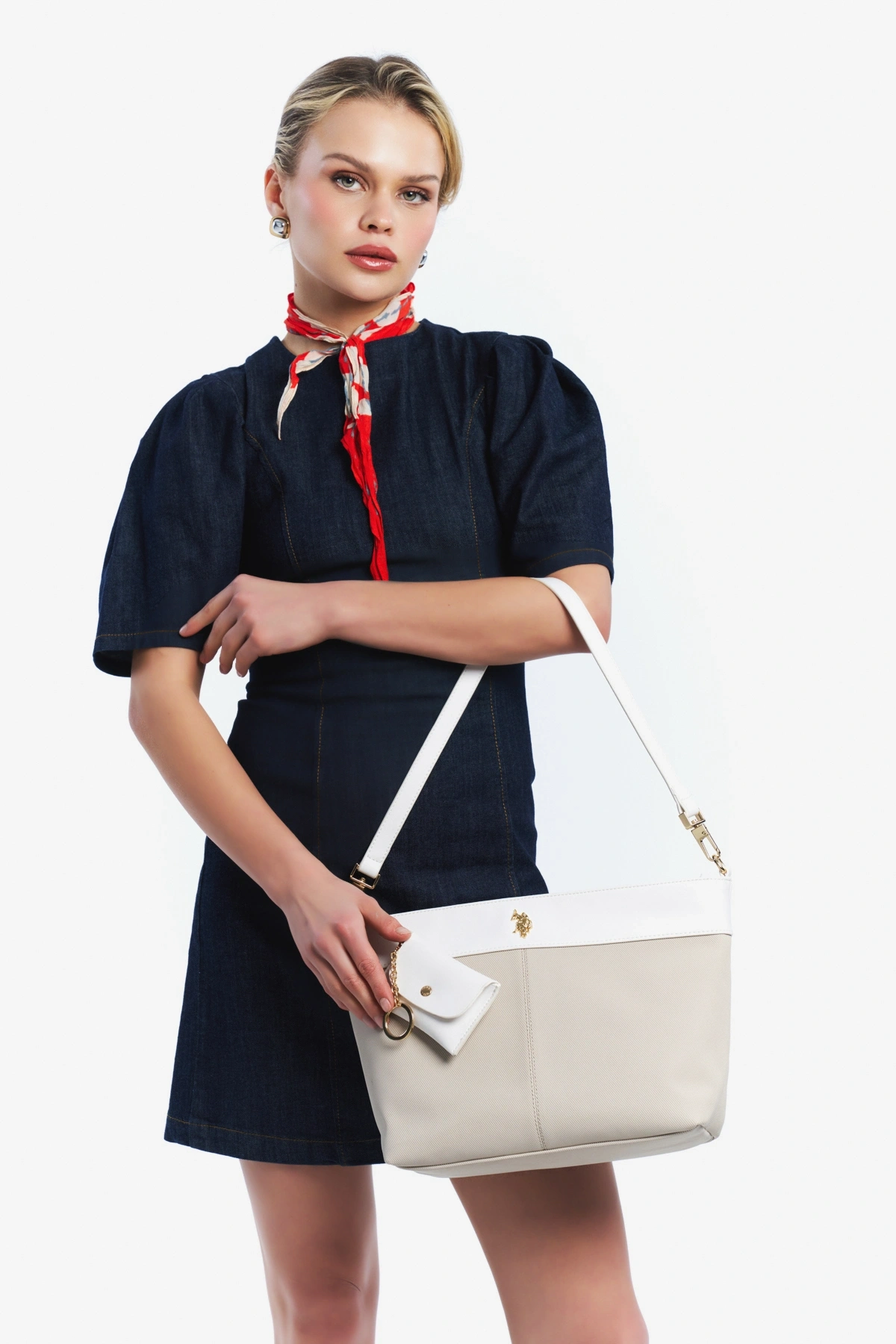 U.S. Polo Assn. Tas-Beyaz Kadın Omuz Çantası