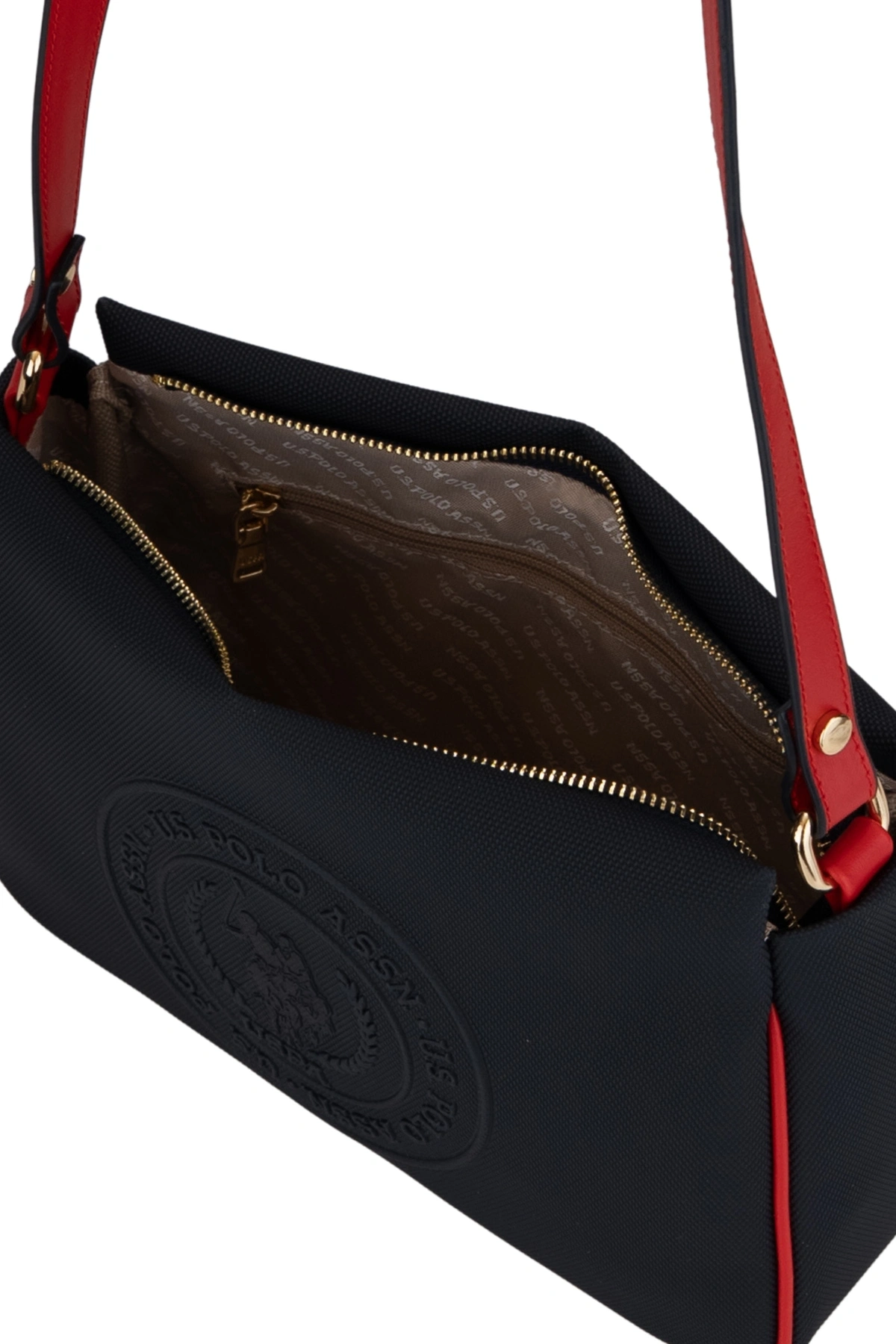 U.S. Polo Assn. Lacıvert-A.Kırmızı Kadın Postacı Çantası