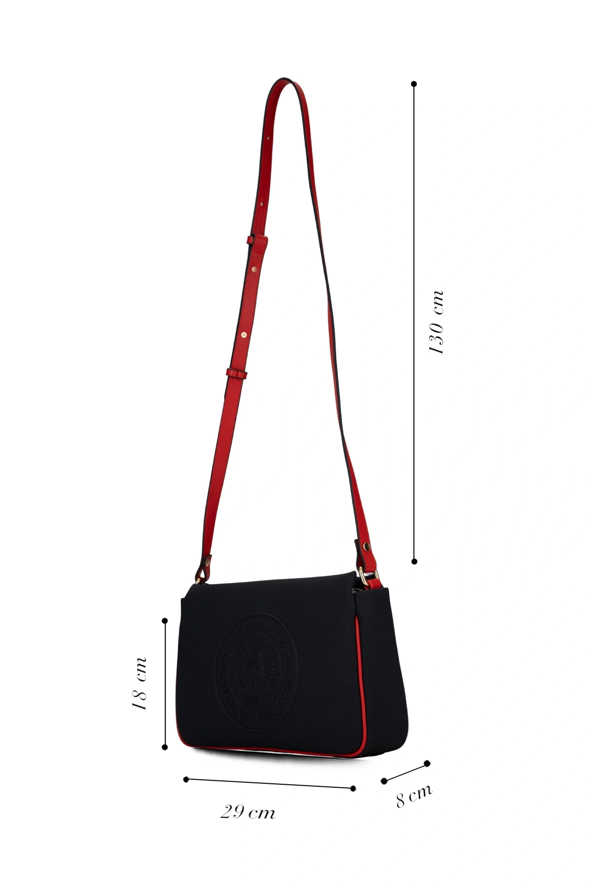 U.S. Polo Assn. Lacıvert-A.Kırmızı Kadın Postacı Çantası