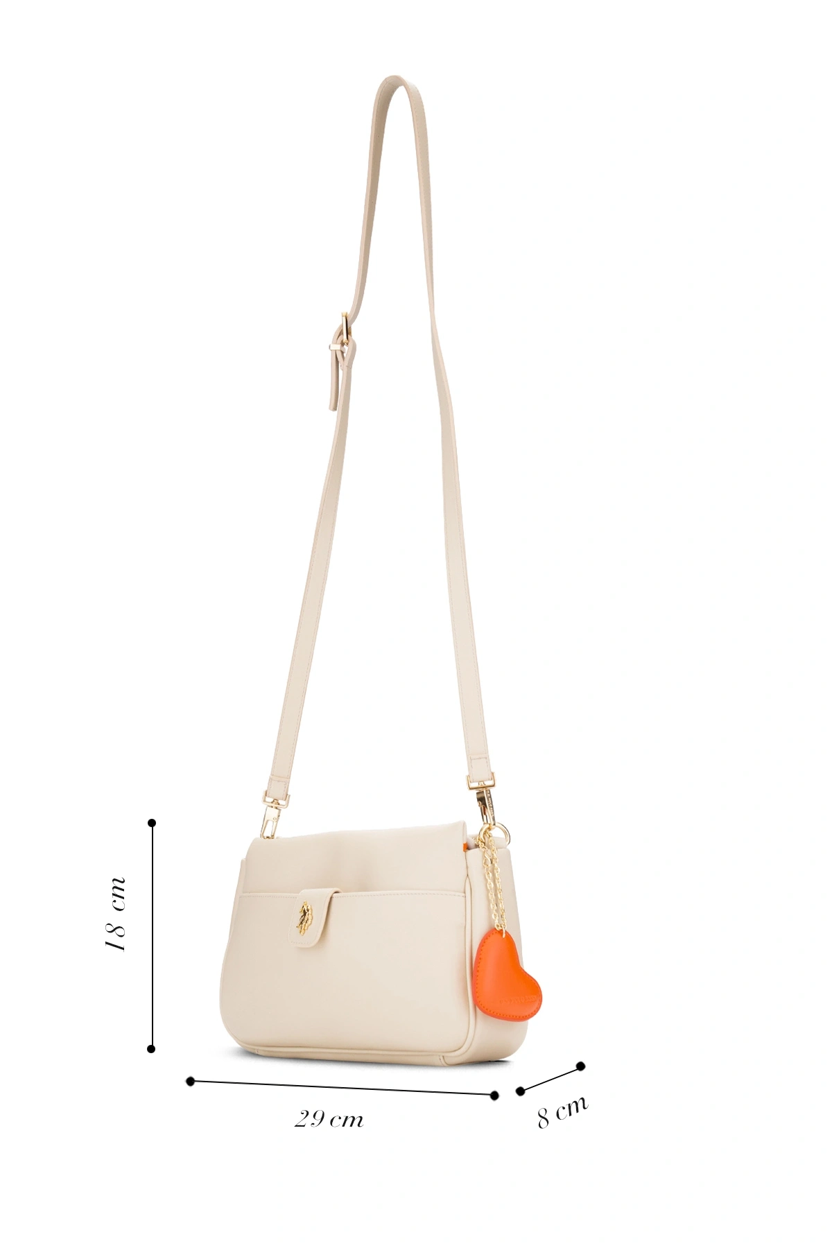 U.S. Polo Assn. Bej Kadın Postacı Çantası