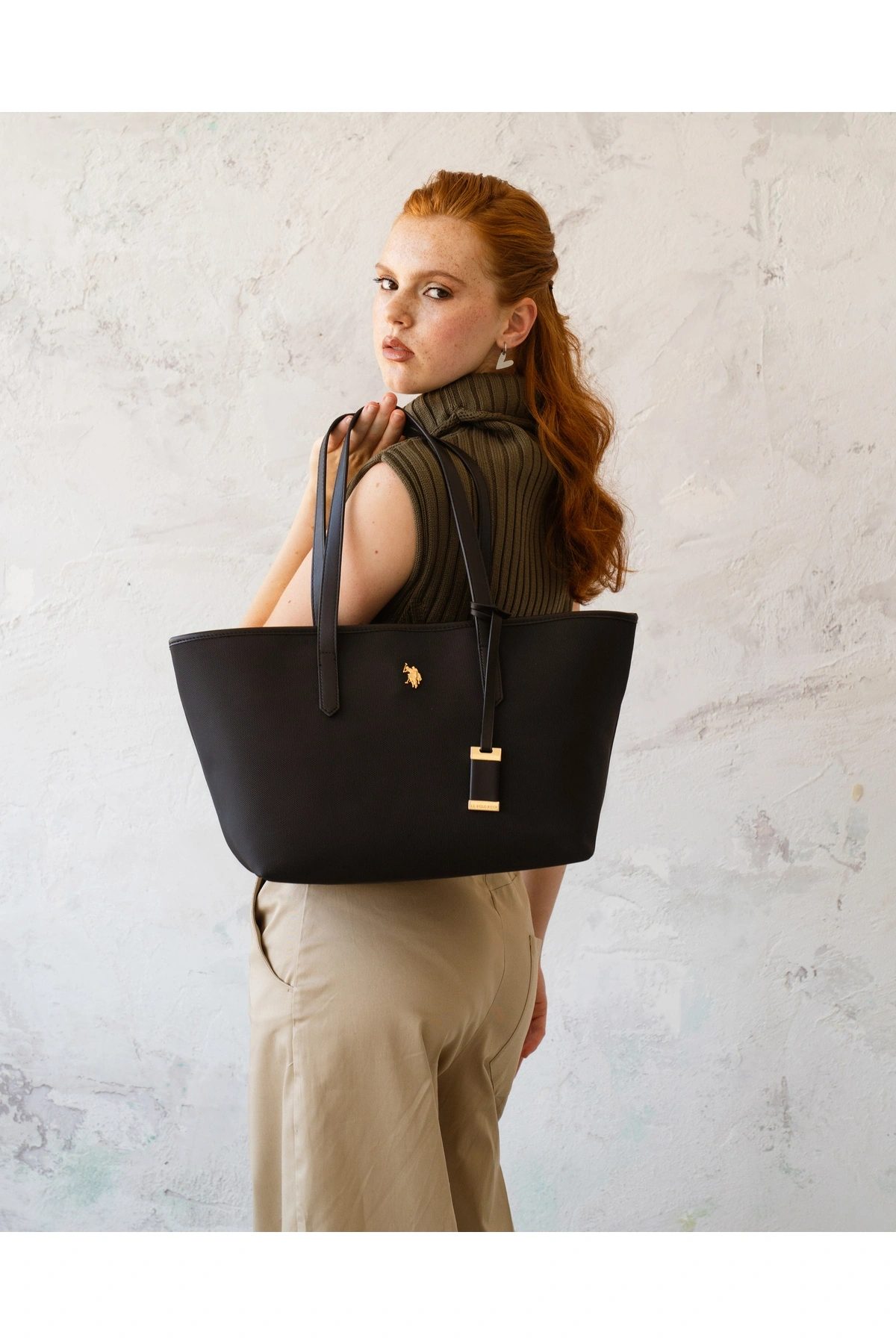 U.S. Polo Assn. Sıyah Kadın Omuz Çantası