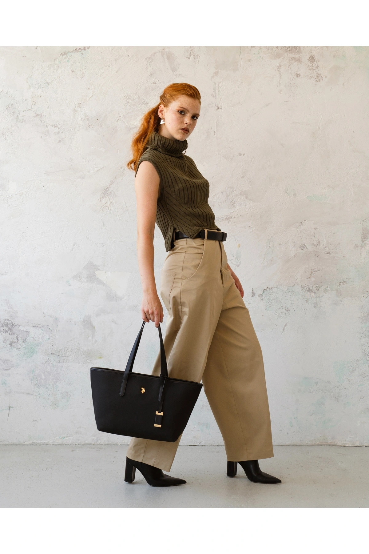 U.S. Polo Assn. Sıyah Kadın Omuz Çantası