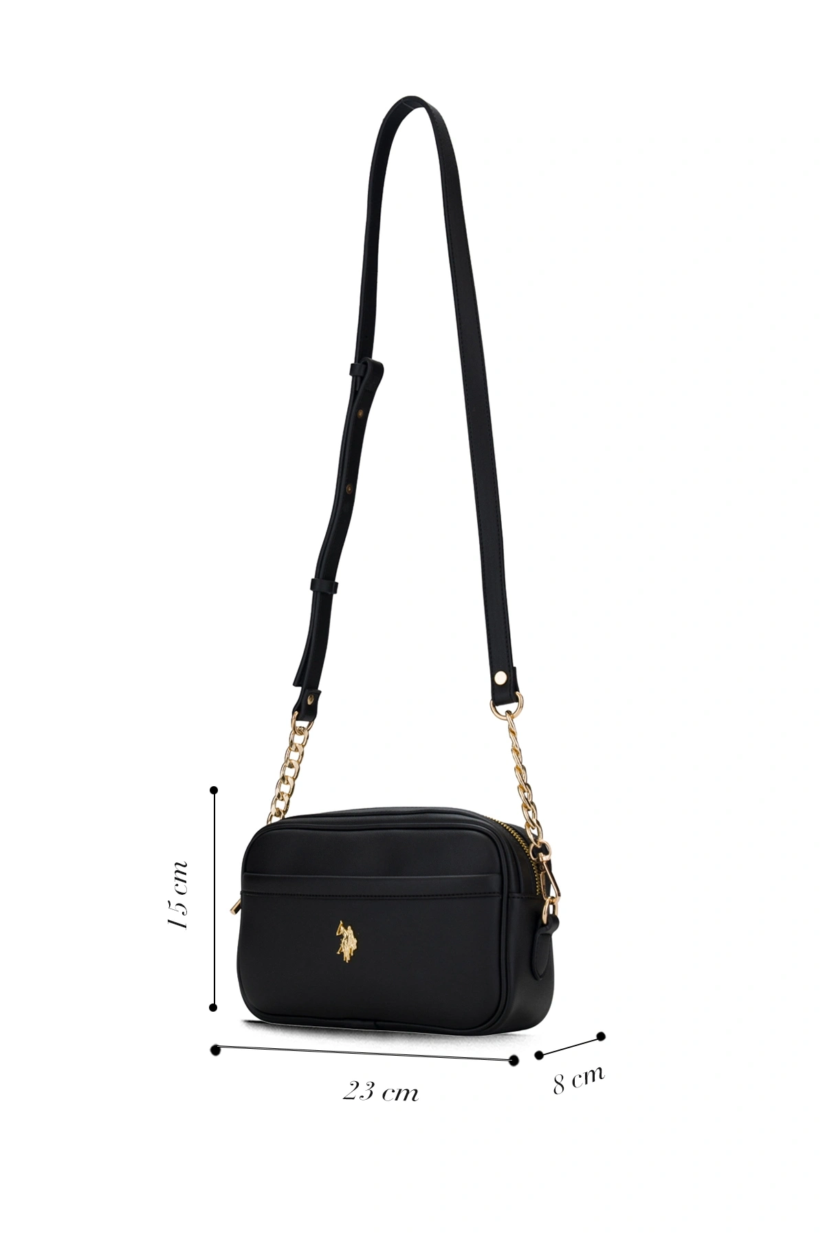 U.S. Polo Assn. Sıyah Kadın Postacı Çantası