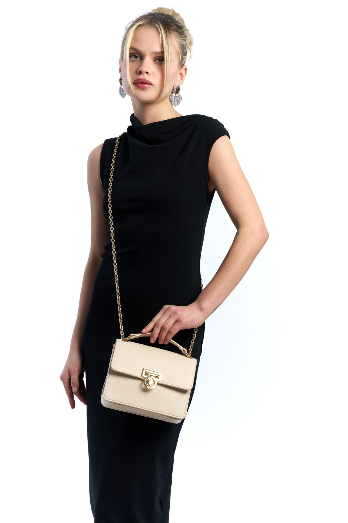 U.S. Polo Assn. Bej Kadın Omuz Çantası