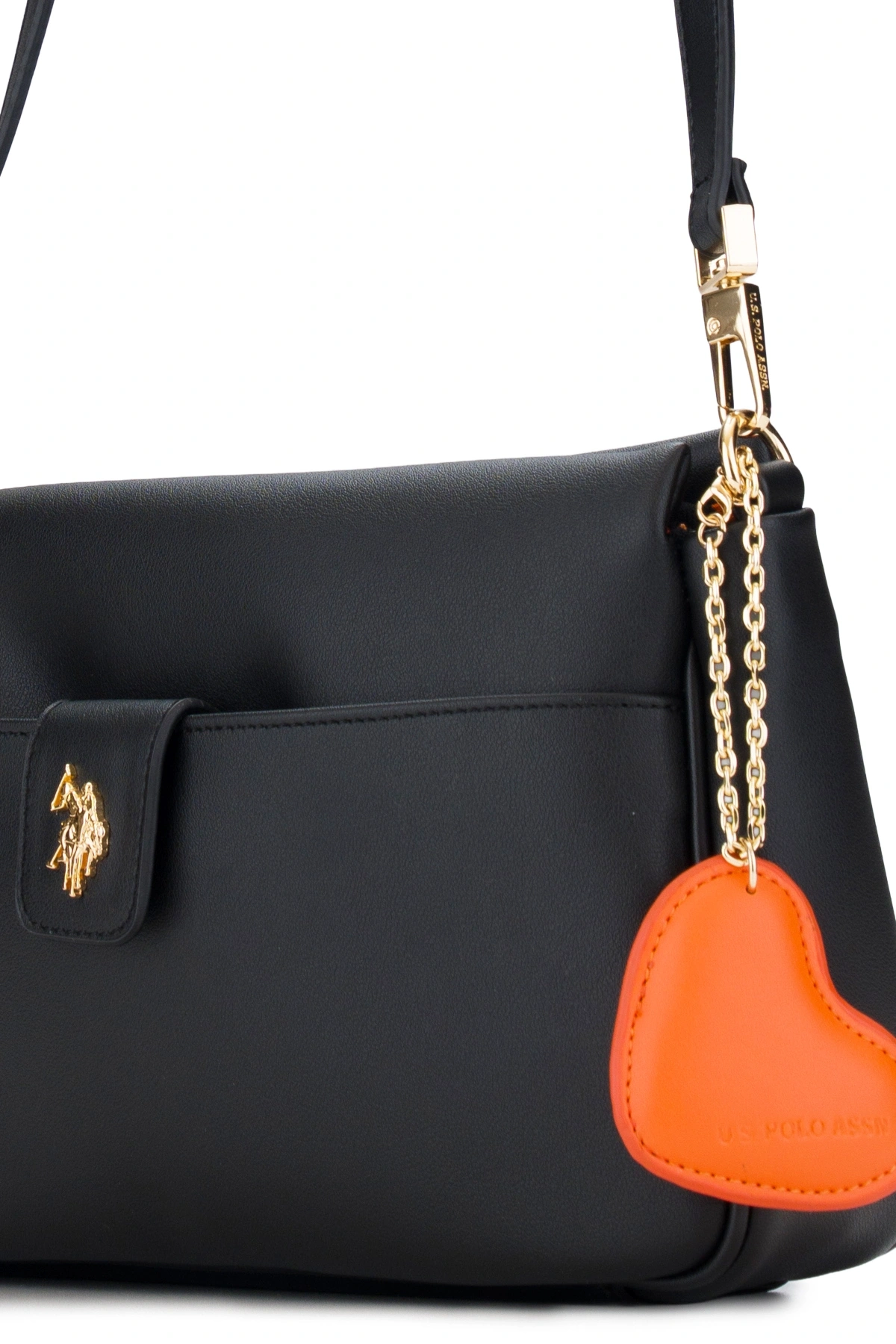 U.S. Polo Assn. Sıyah Kadın Postacı Çantası