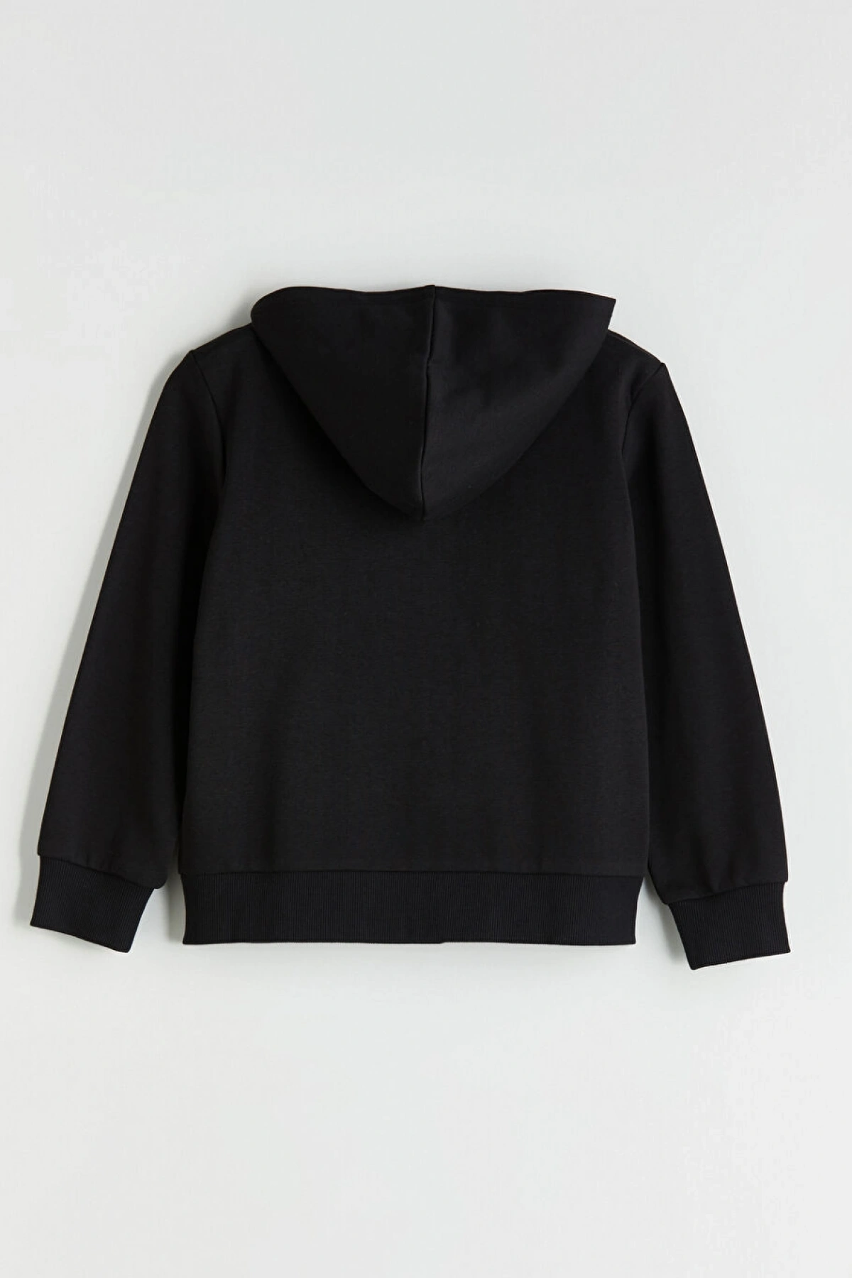 LCW Kids Siyah Uzun Kollu Kız Çocuk Fermuarlı Sweatshirt