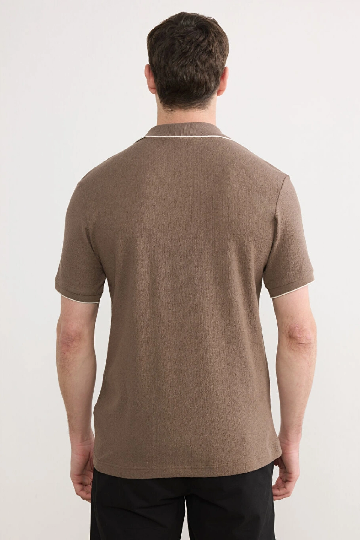 LCWAIKIKI Classic Kahverengi Polo Yaka Erkek Tişört