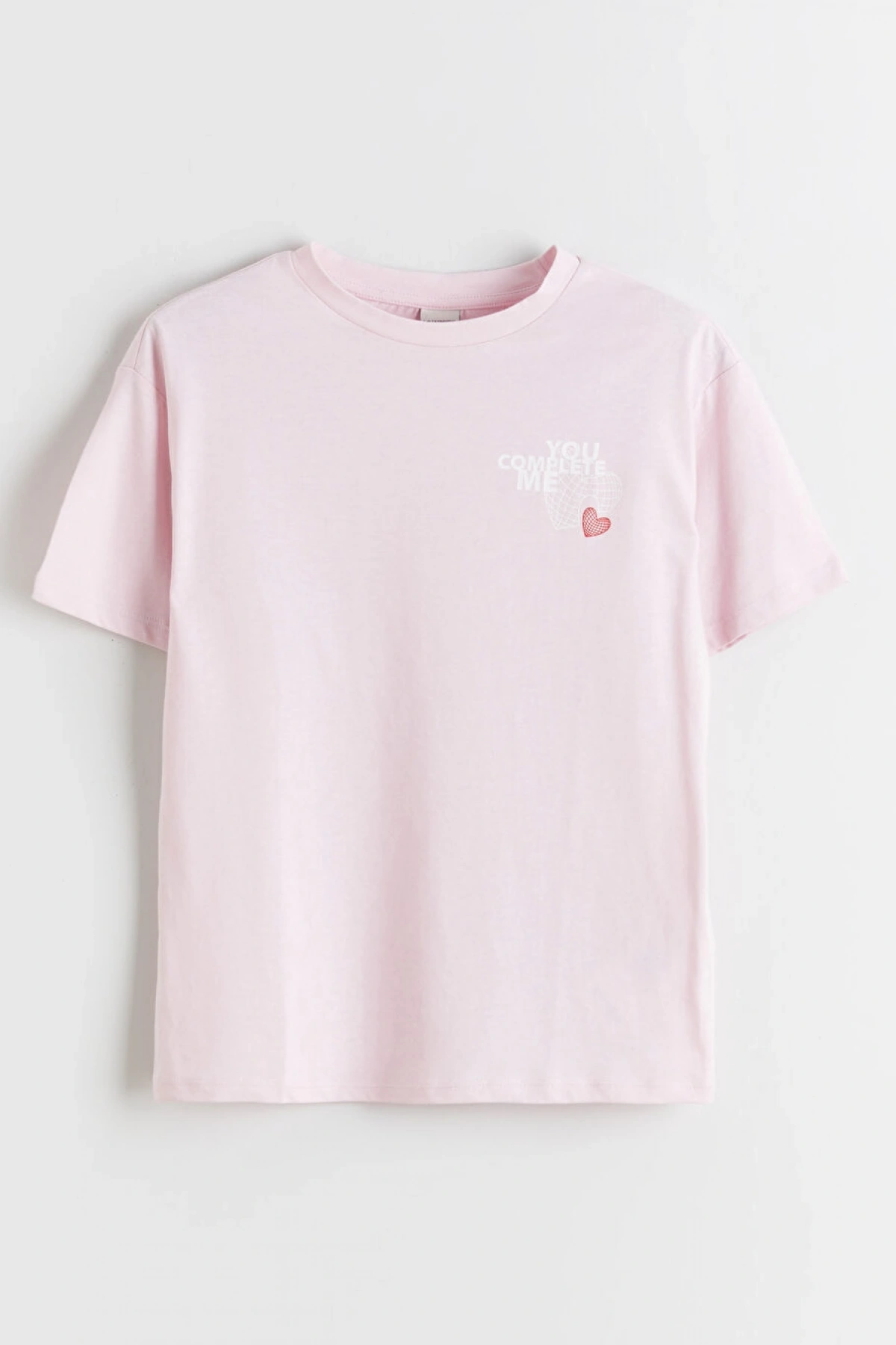 LCW Kids Pembe Baskılı Kız Çocuk Tişört