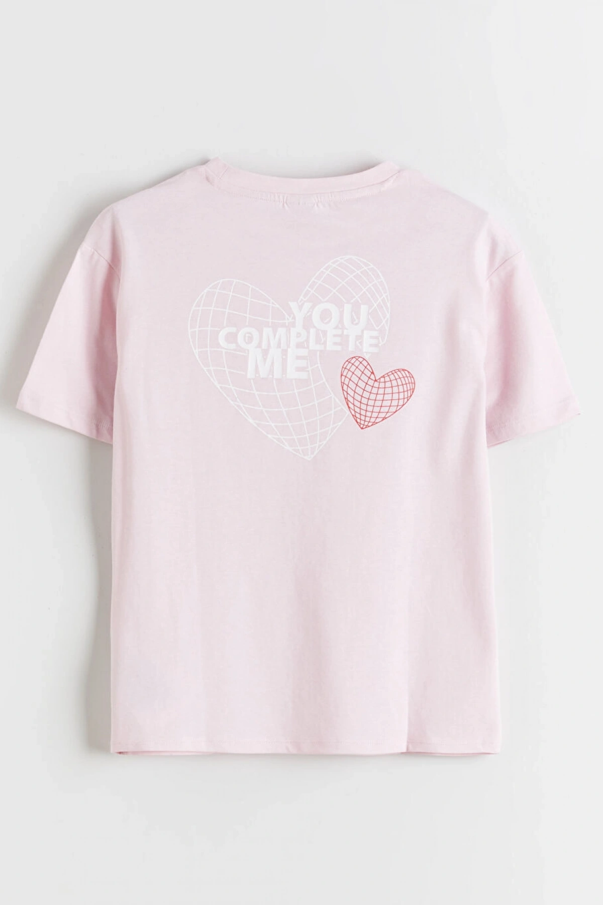 LCW Kids Pembe Baskılı Kız Çocuk Tişört