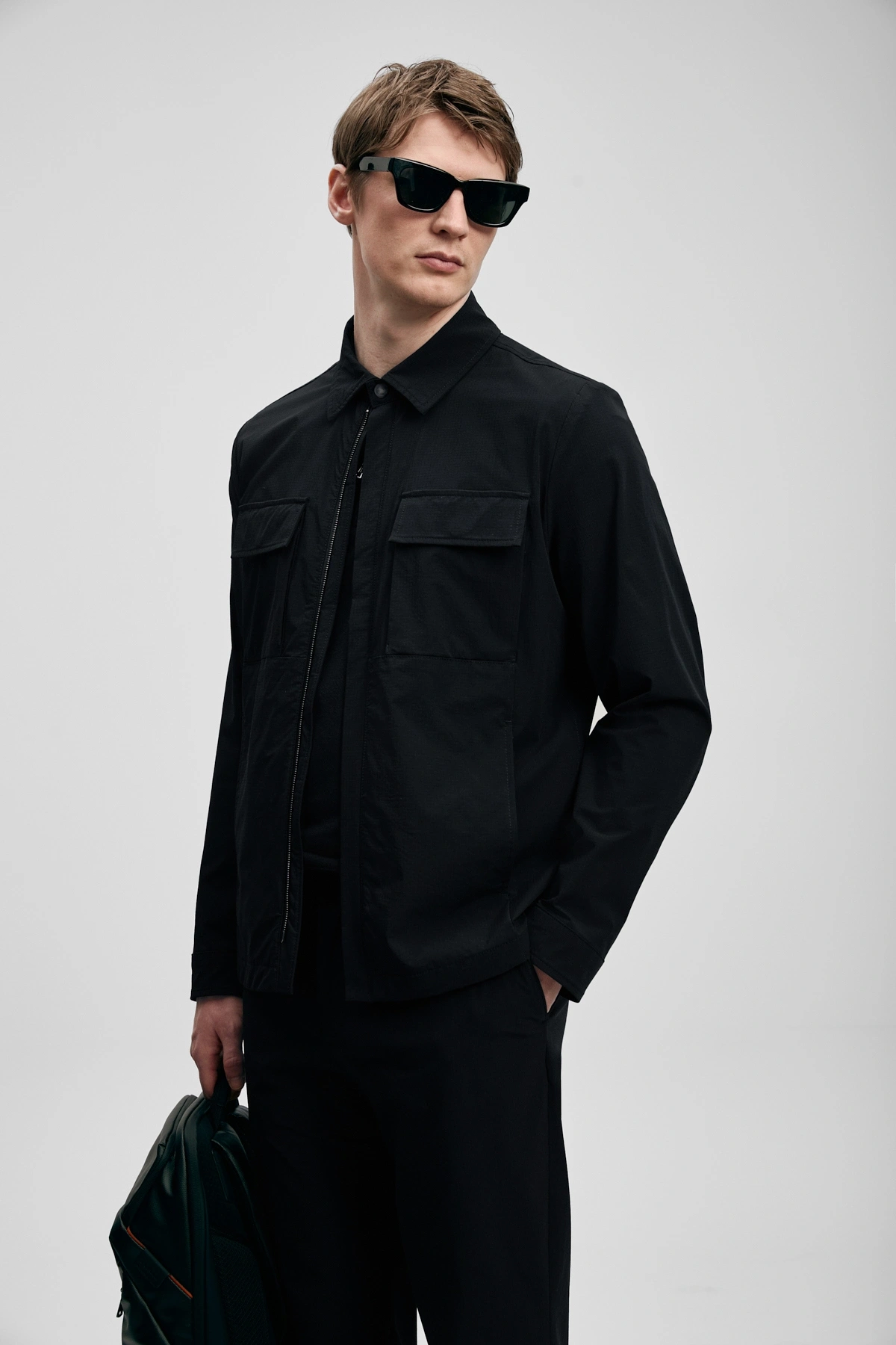 Lufian Beck Erkek Gömlek Ceket Siyah