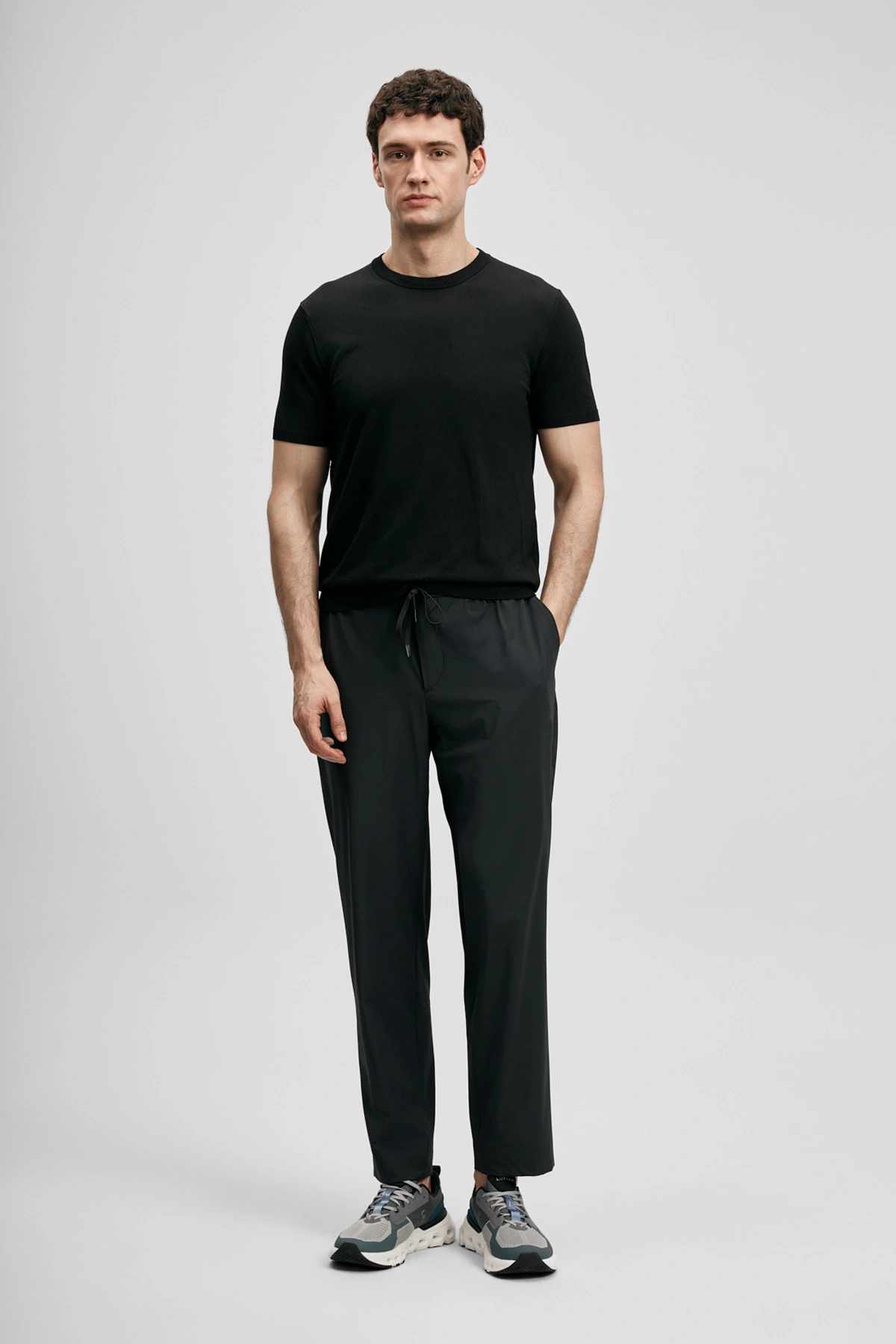 Lufian Tıno Erkek Modal Karışımlı Kazak Siyah