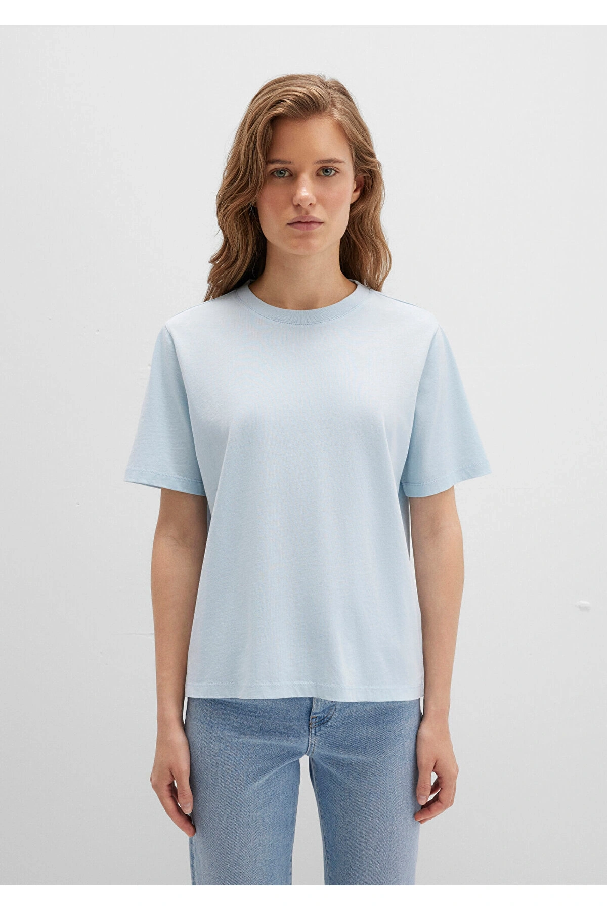 Mavi Bisiklet Yaka Basic Tişört Regular Fit / Normal Kesim