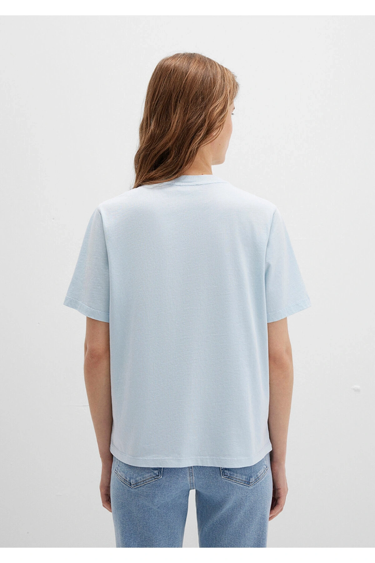 Mavi Bisiklet Yaka Basic Tişört Regular Fit / Normal Kesim