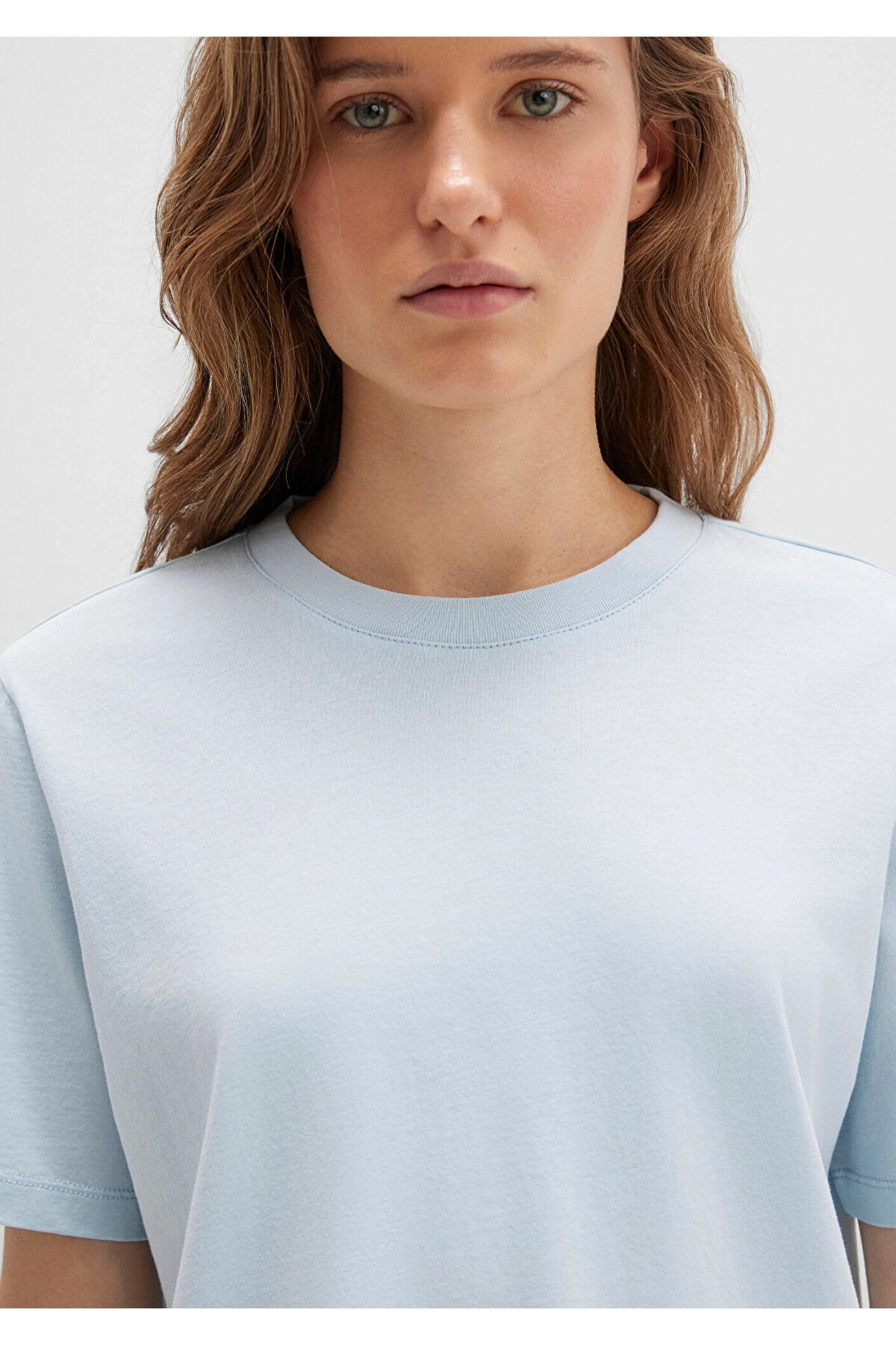 Mavi Bisiklet Yaka Basic Tişört Regular Fit / Normal Kesim