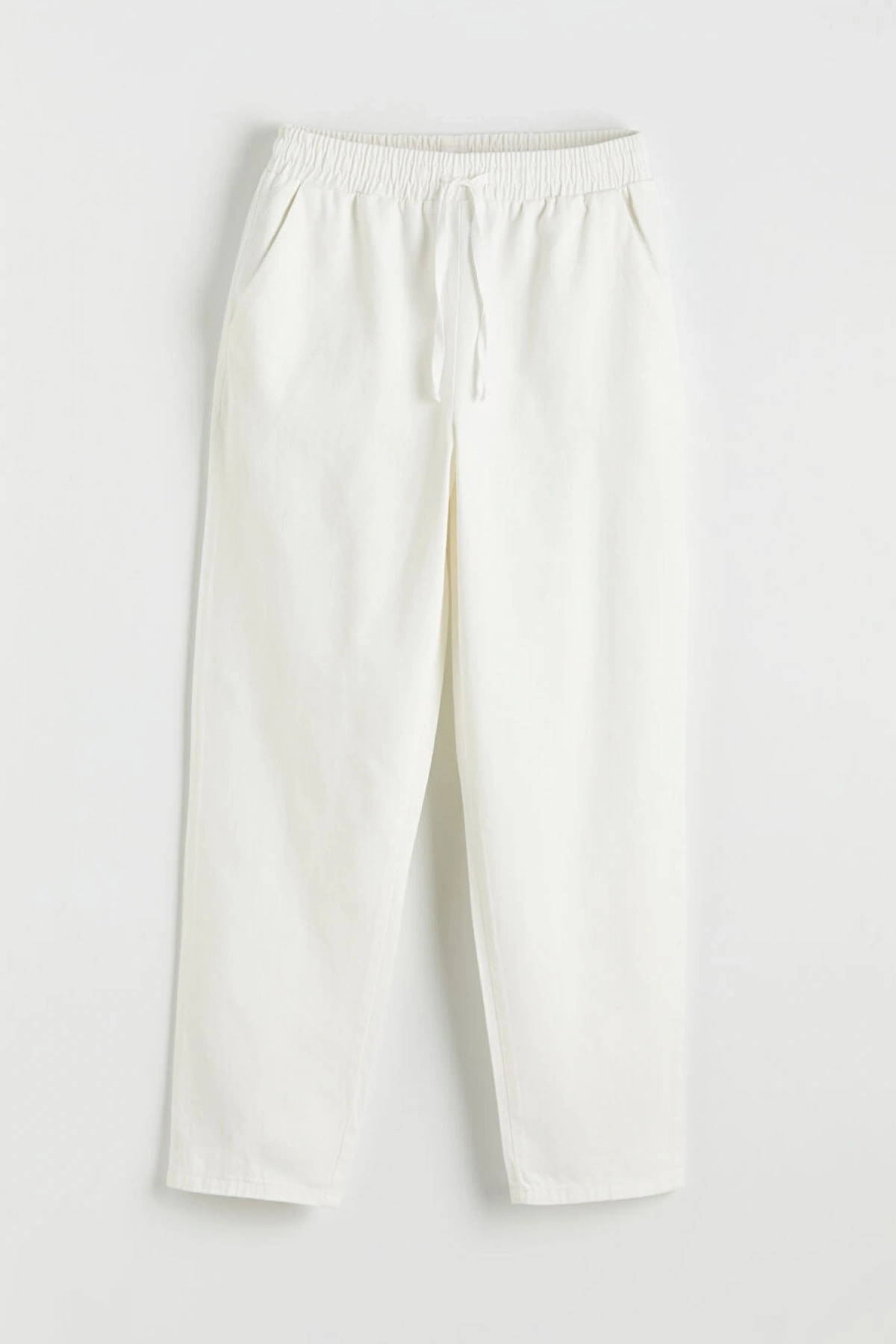 LCW Modest Ekru Beli Lastikli Kadın Pantolon