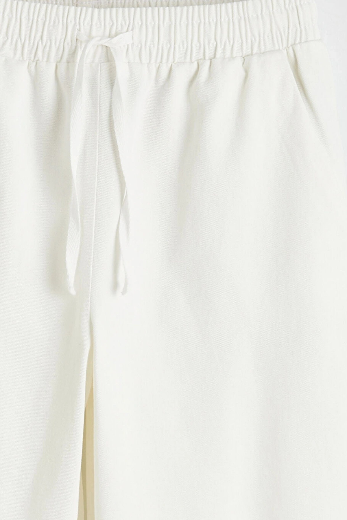 LCW Modest Ekru Beli Lastikli Kadın Pantolon