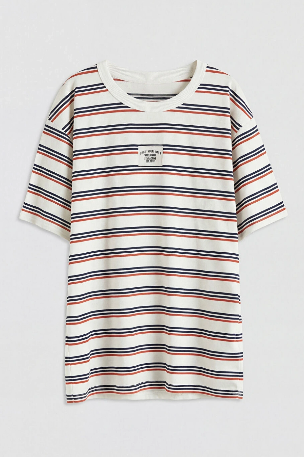 LCW Kids Turuncu Çizgili Erkek Çocuk Tişört Ve Şort