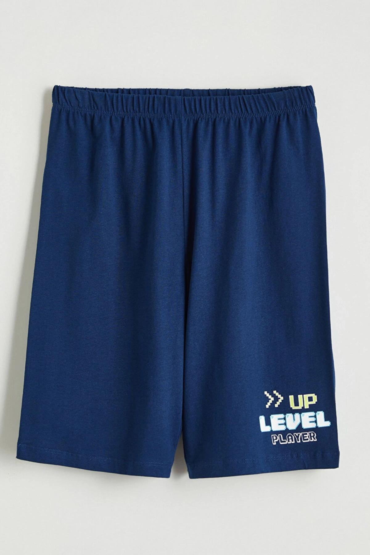 LCW Kids Lacivert Baskılı Erkek Çocuk Pijama Şort 2li