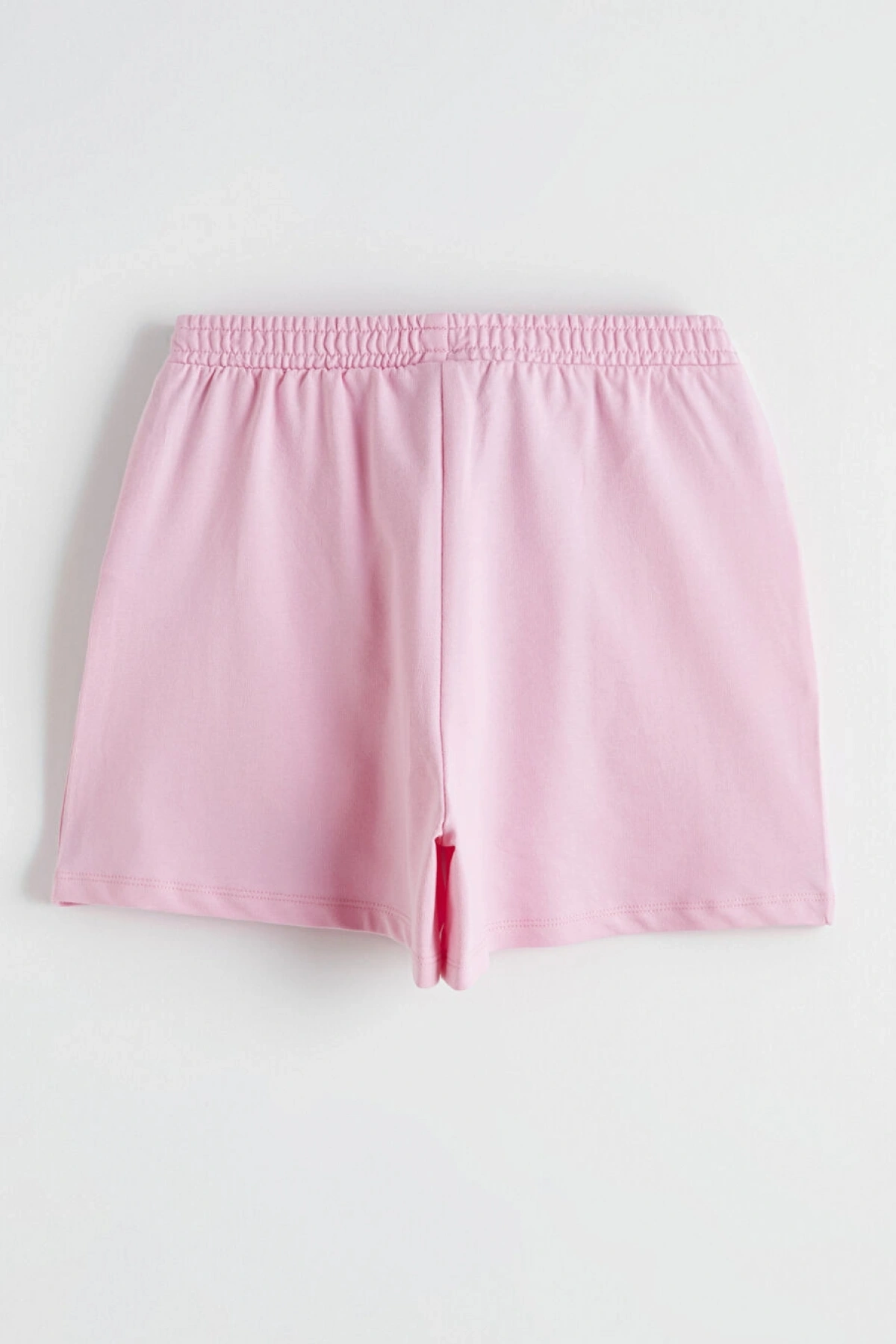 LCW Kids Pembe Beli Lastikli Kız Çocuk Şort