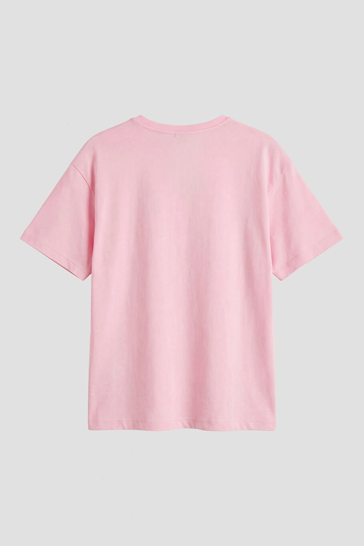 LCW Kids Pembe Bisiklet Yaka Baskılı Kız Çocuk Tişört 2li