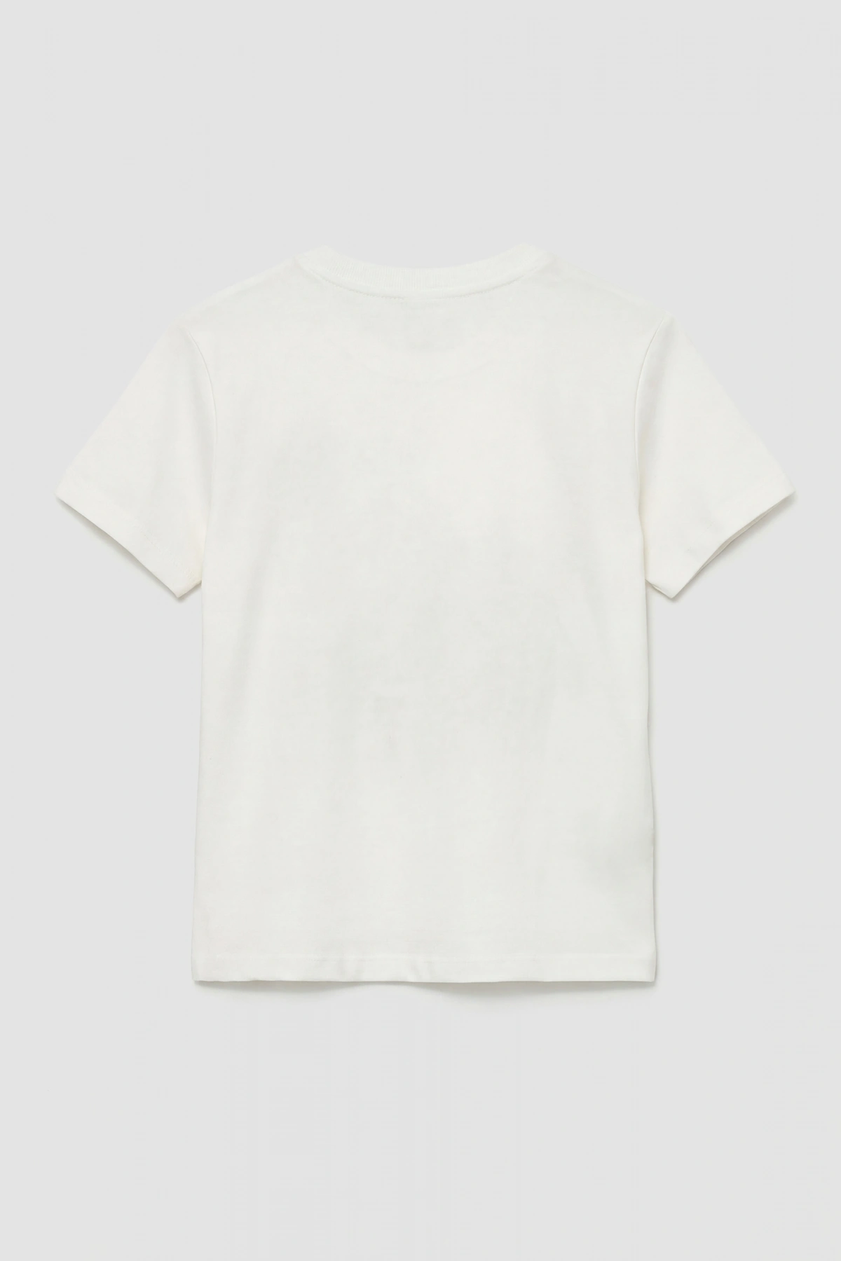 LCW Kids Ekru Bisiklet Yaka Baskılı Erkek Çocuk Tişört