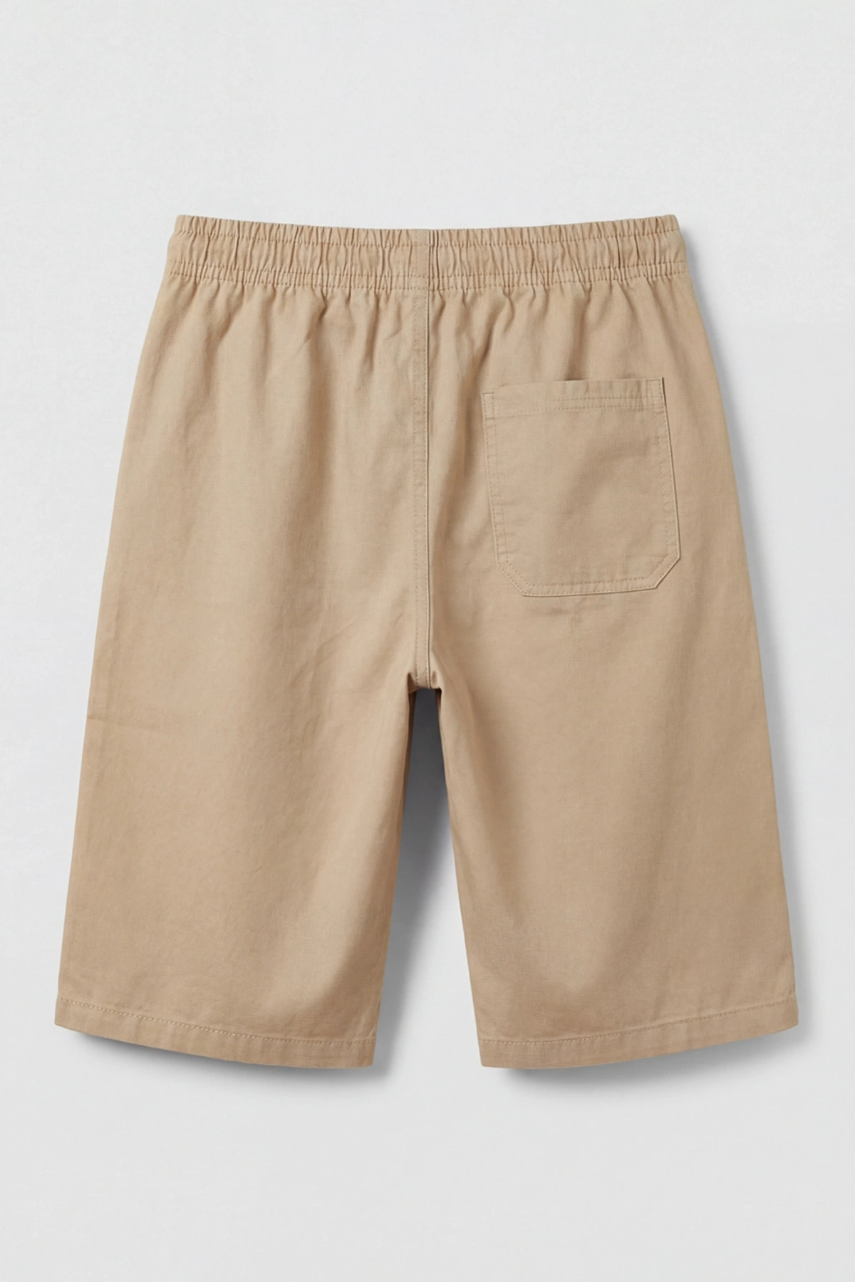 LCW Kids Bej Beli Lastikli Erkek Çocuk Gabardin Şort